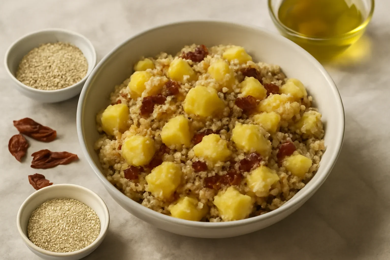 Salată de cartofi cu quinoa