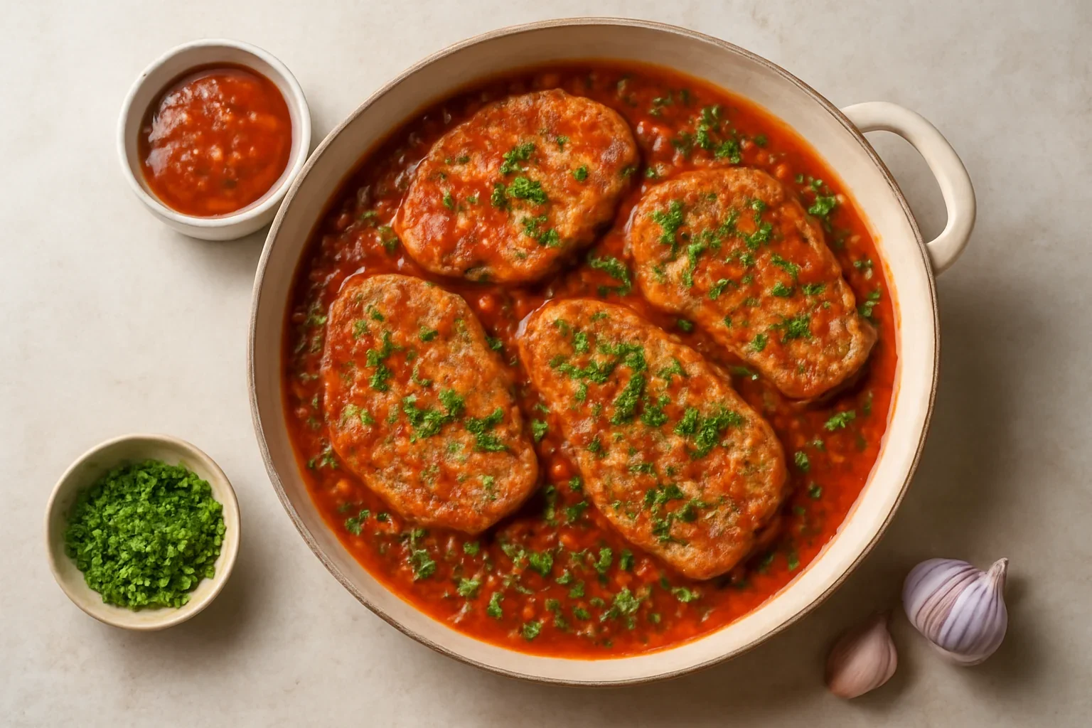 Cotlet de porc cu sos de roșii – rețetă rapidă și gustoasă
