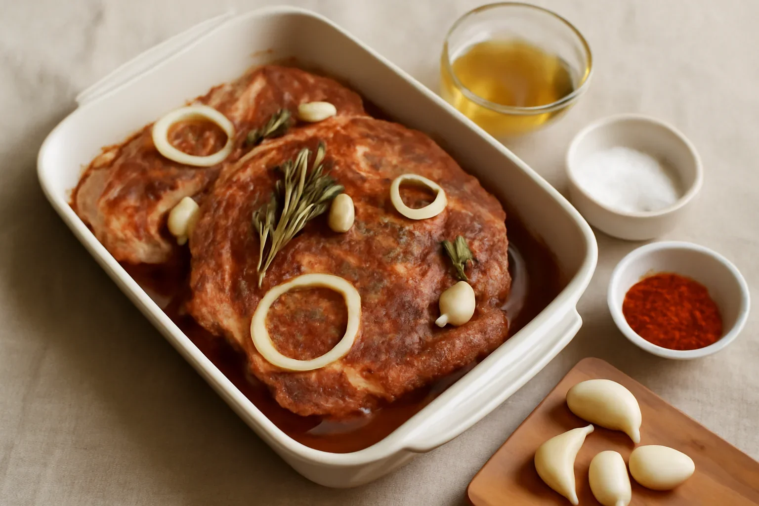Cum se marineaza carnea de porc pentru friptura