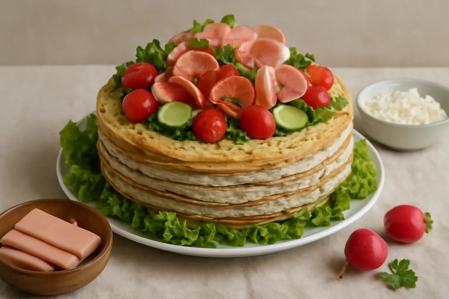 Tort aperitiv din clatite