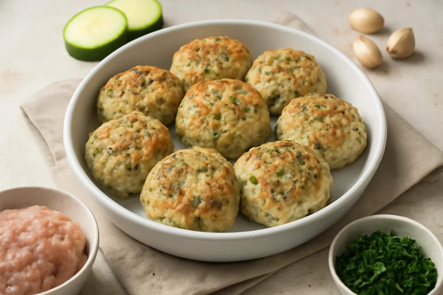 Chiftele de pui la cuptor hamburger dietetic