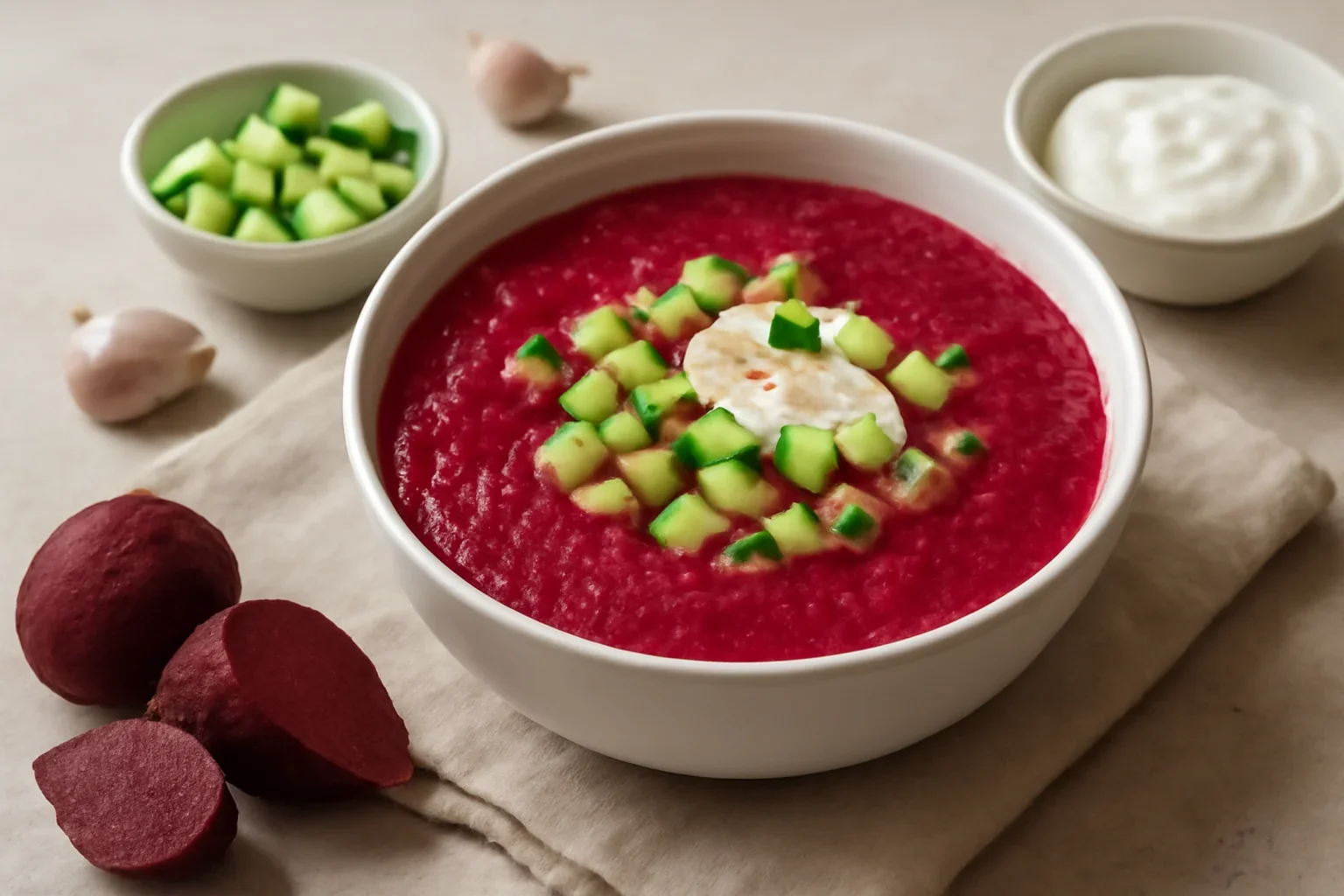 Gazpacho de sfeclă roșie