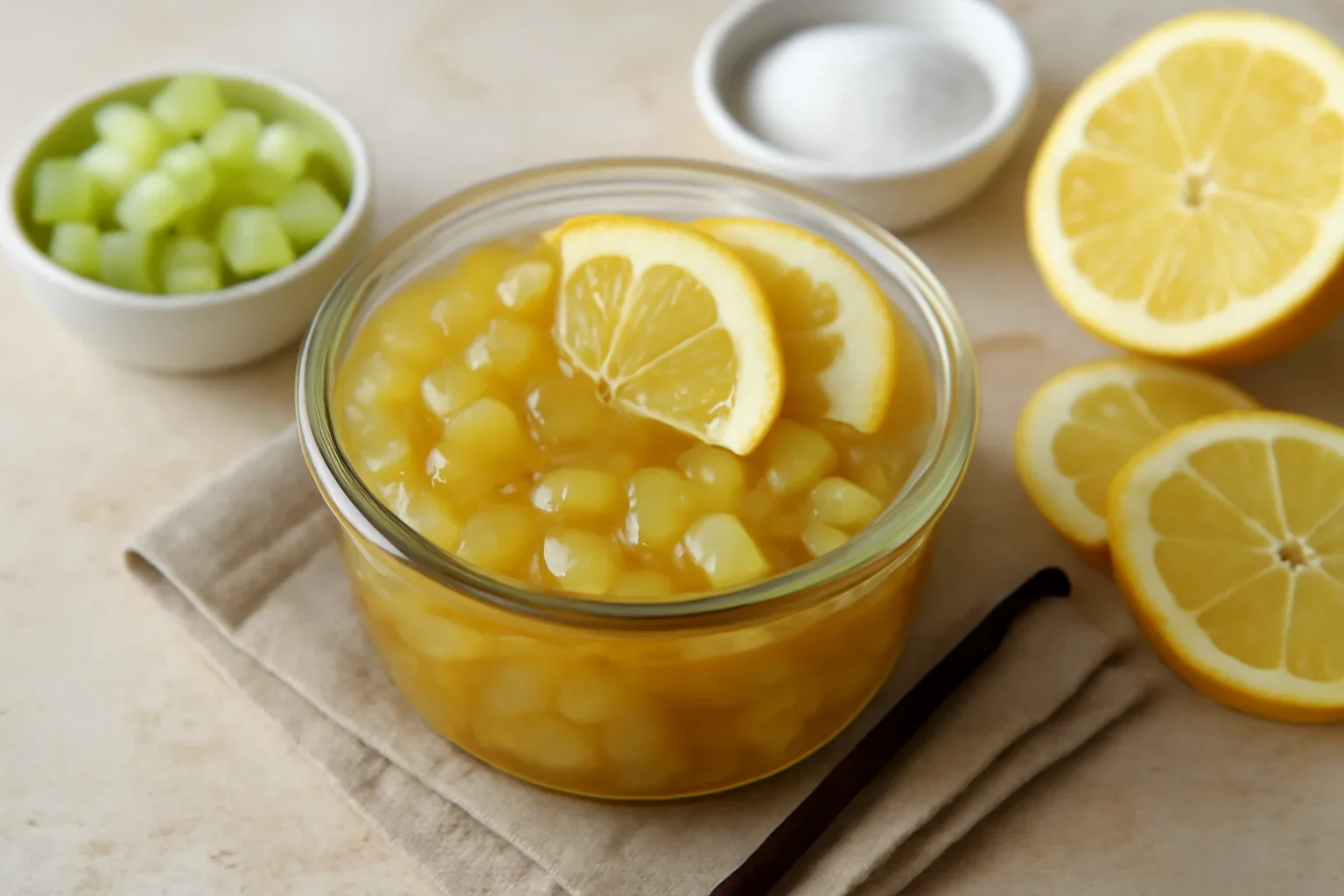 Dulceata de dovlecei cu lamaie si vanilie – are gust si aroma de ananas