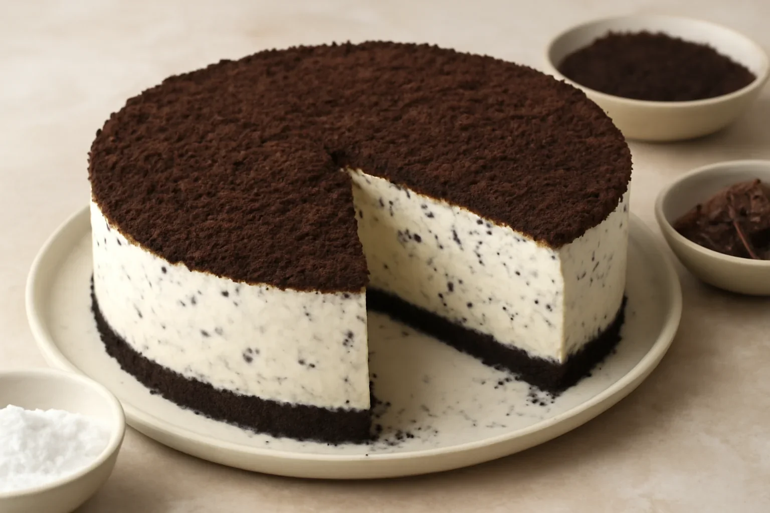 Cheesecake stracciatella