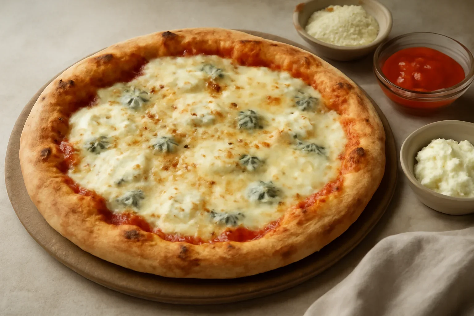 Pizza quattro formaggi
