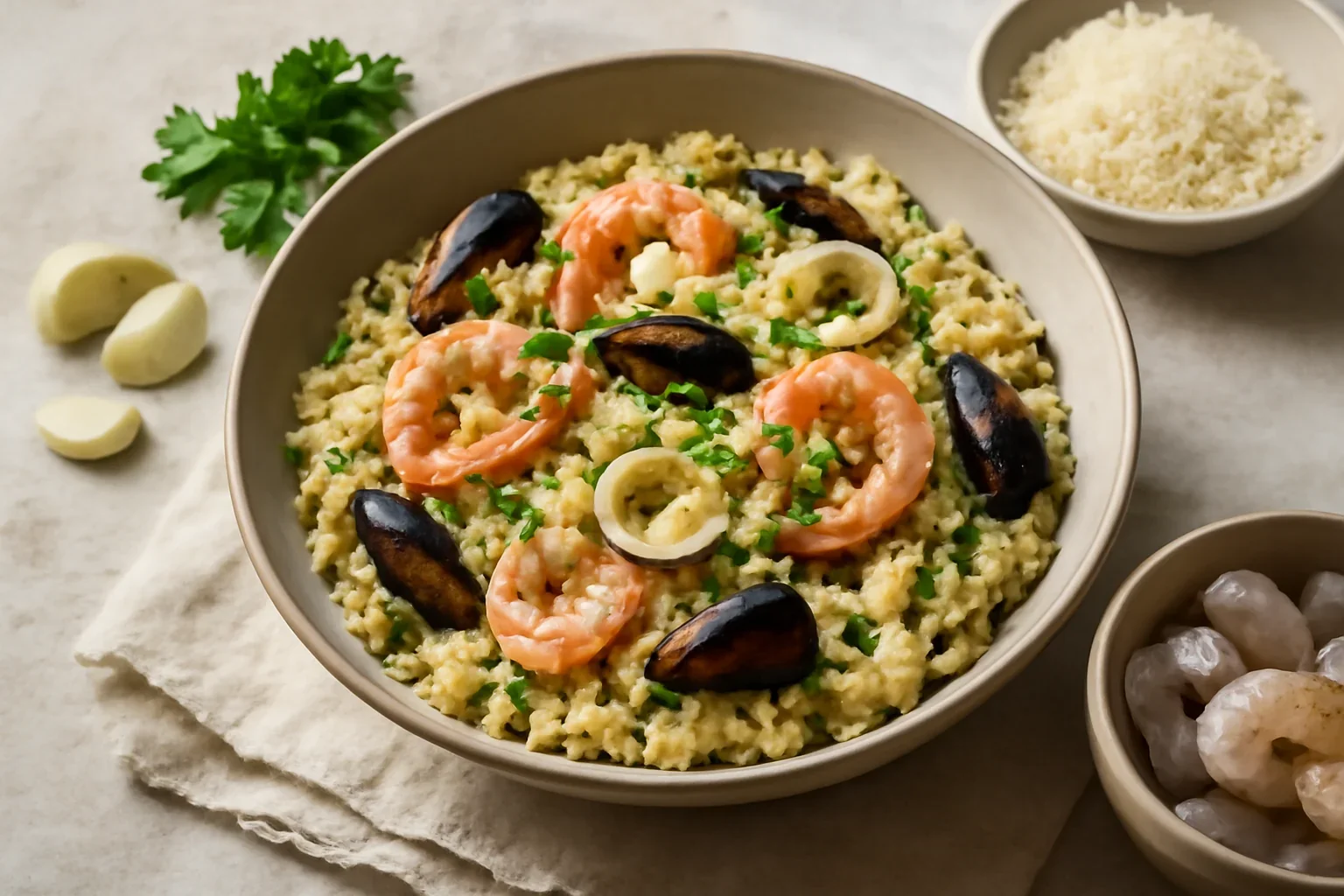 Risotto cu fructe de mare