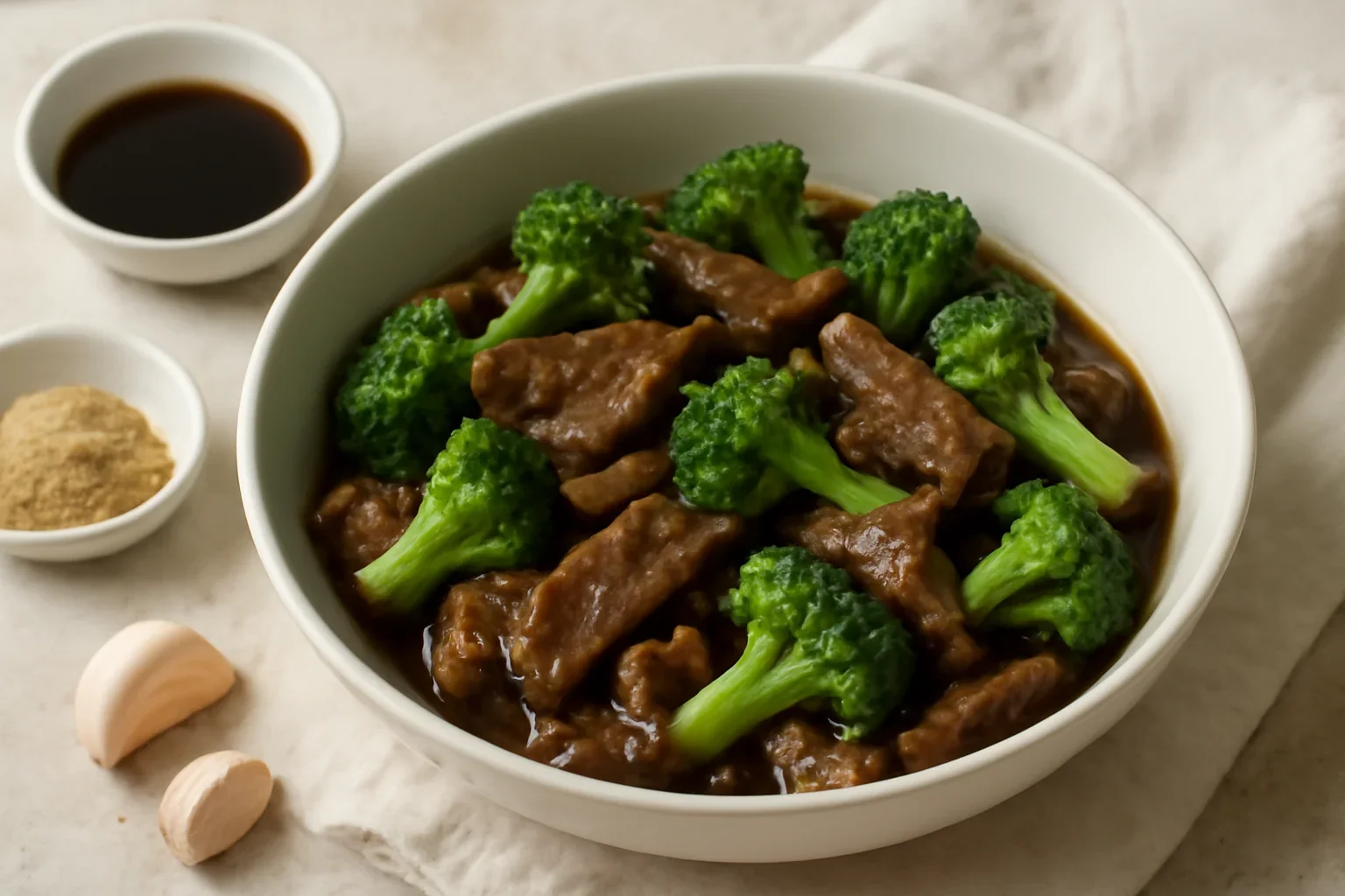 Carne de vită chinezească cu broccoli