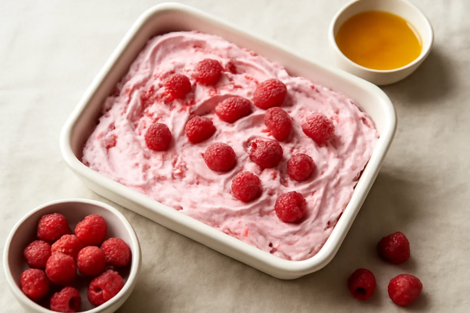Inghetata cu mascarpone si zmeura