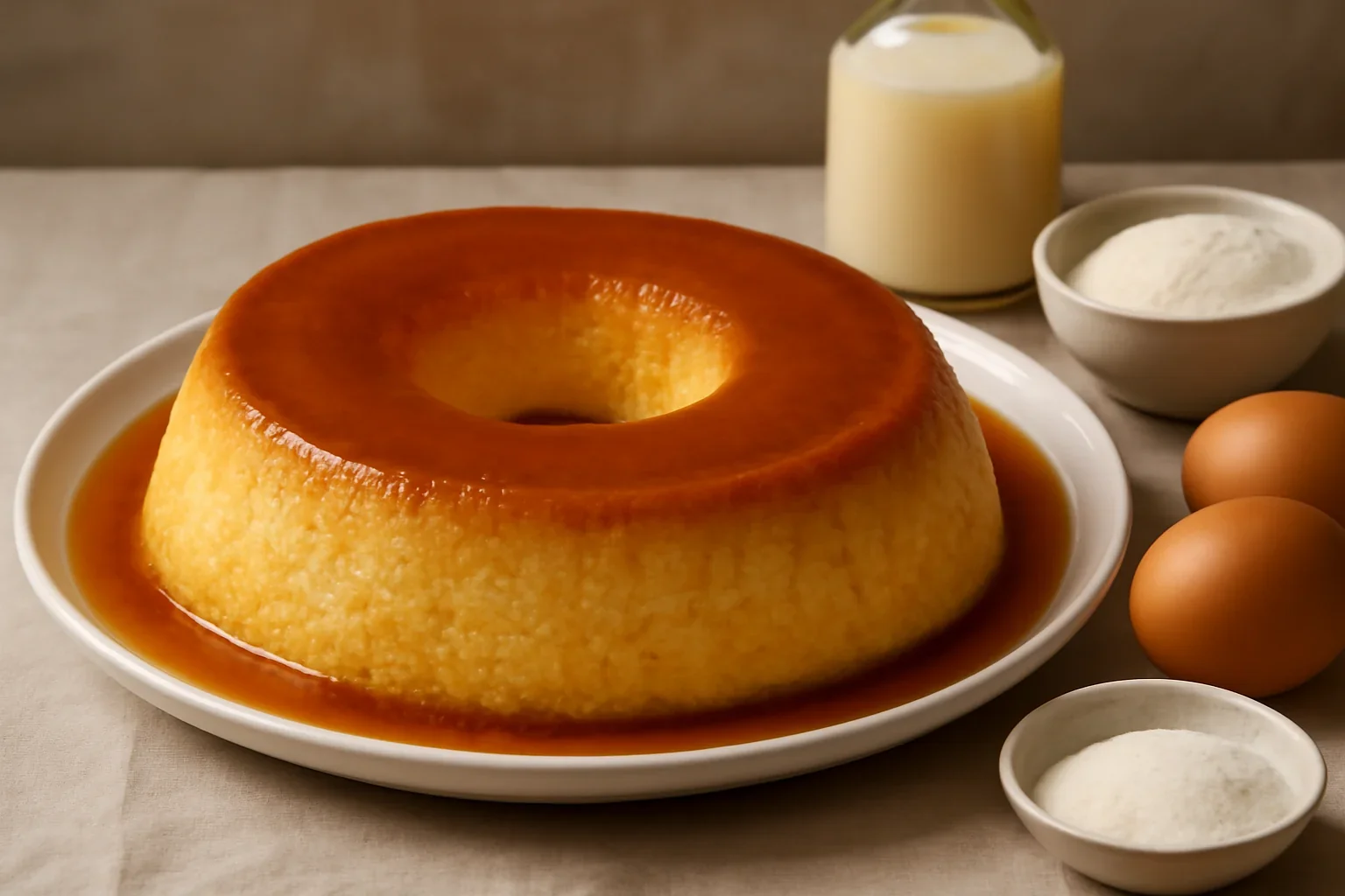 Flan Venezuelean cu lapte condensat