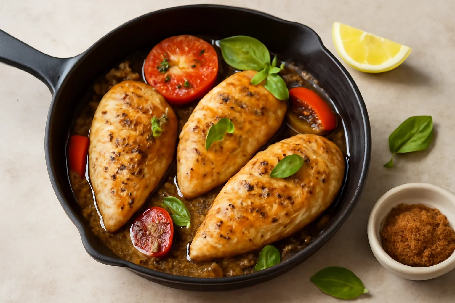 Piept de curcan la tigaie in marinada aromata