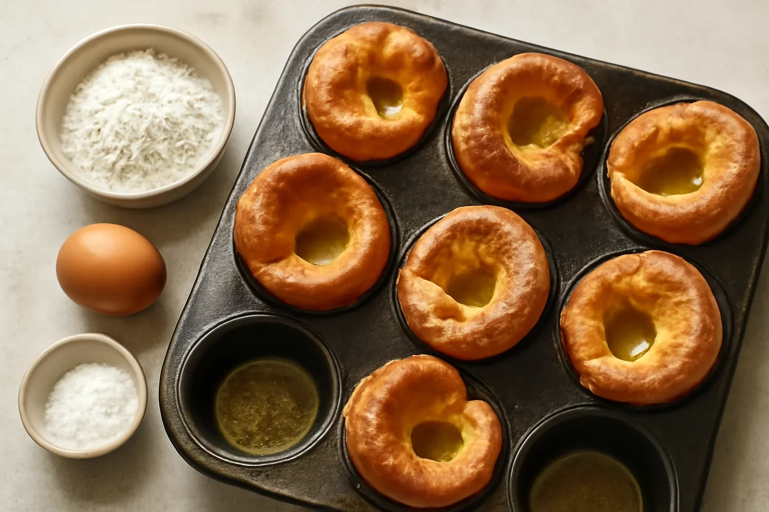 Yorkshire Pudding rețeta de budinci englezești din aluat de clătite – la cuptor