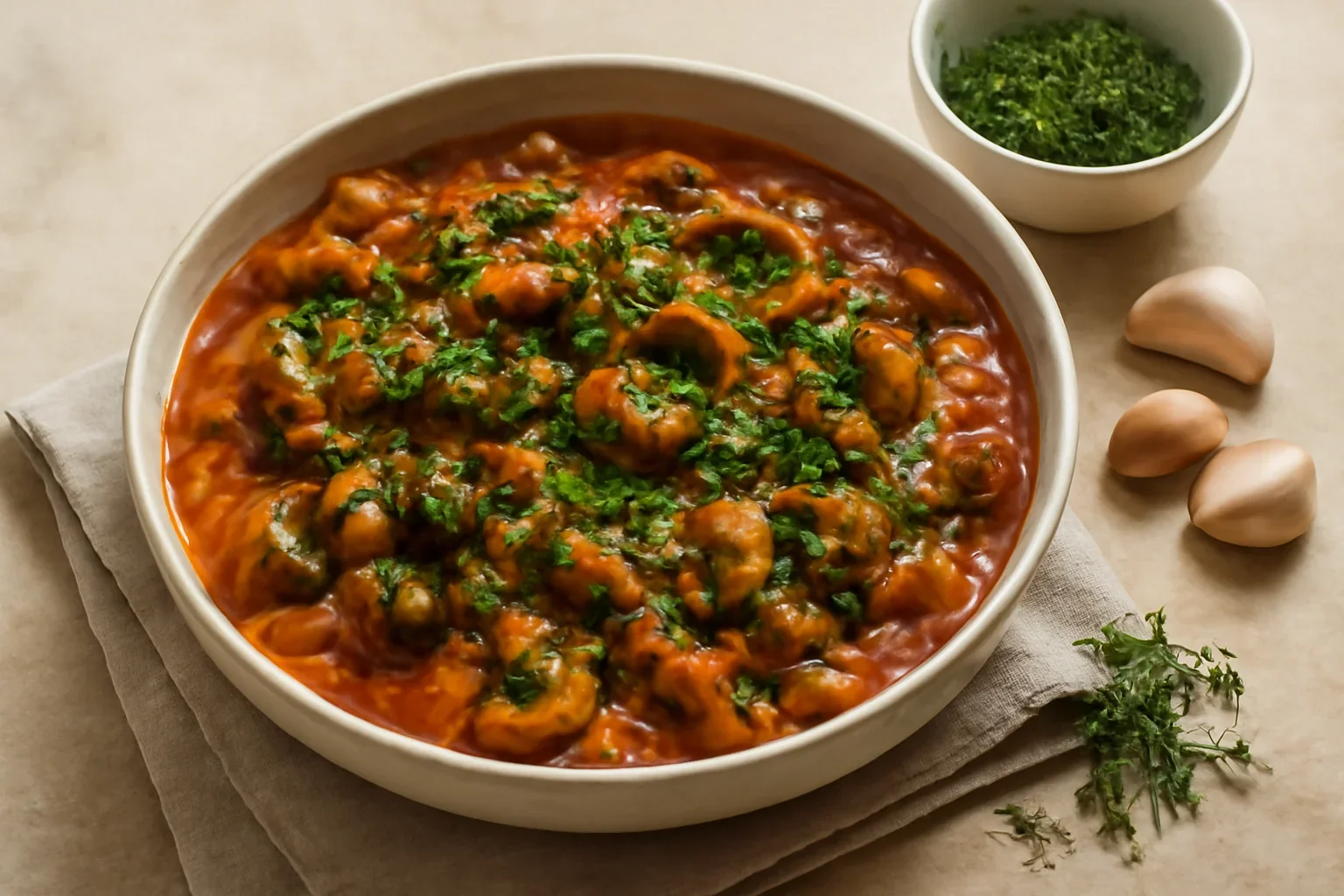 Tocanita de ciuperci, un preparat foarte gustos