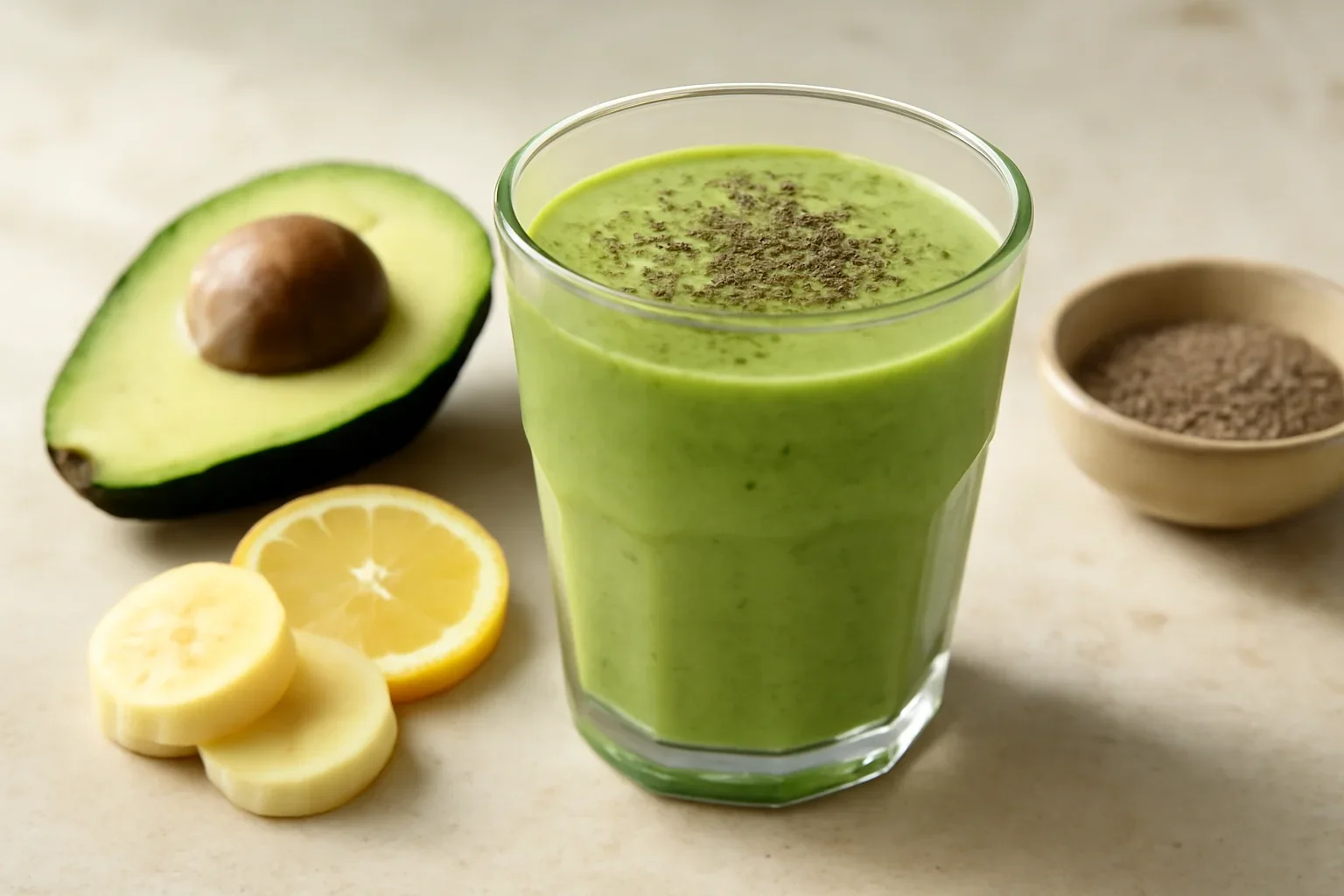 Smoothie verde cu semințe de chia