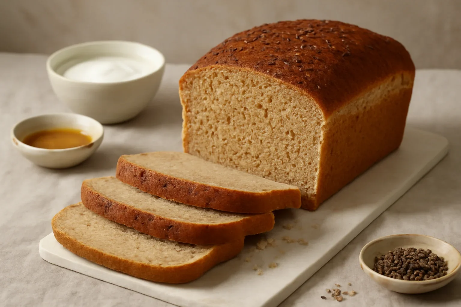 Pâine din făină integrală cu lapte bătut sau iaurt – pâine toast foarte pufoasă și moale