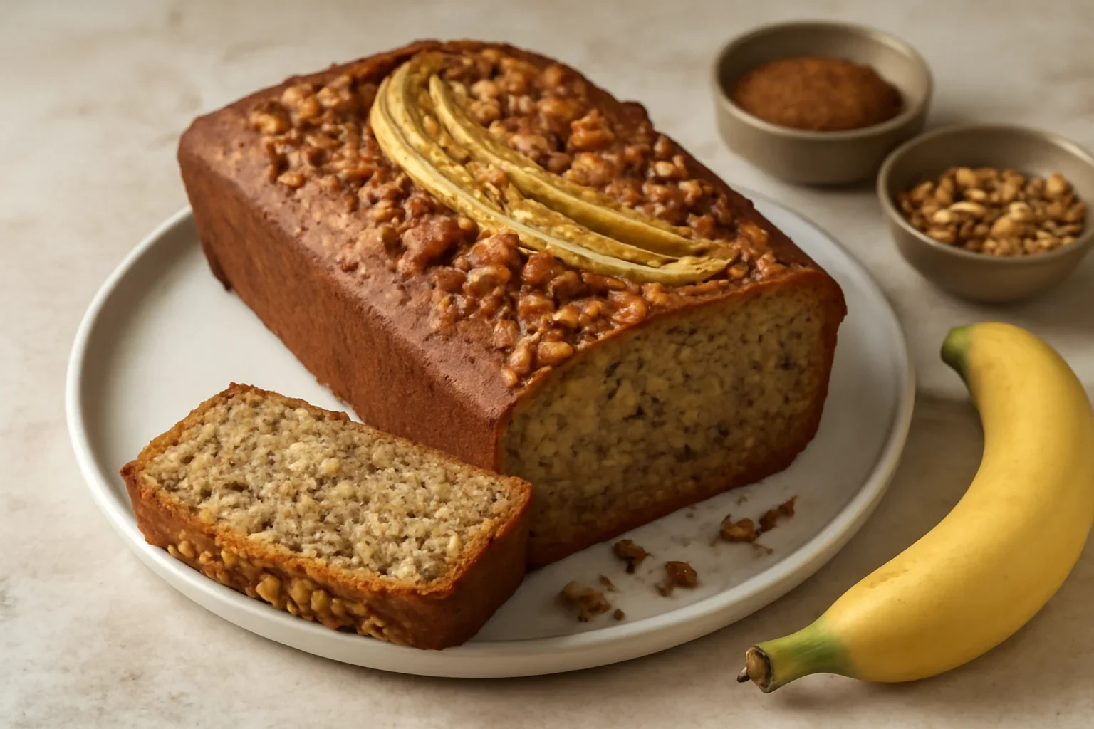 Banana bread, chec cu banane
