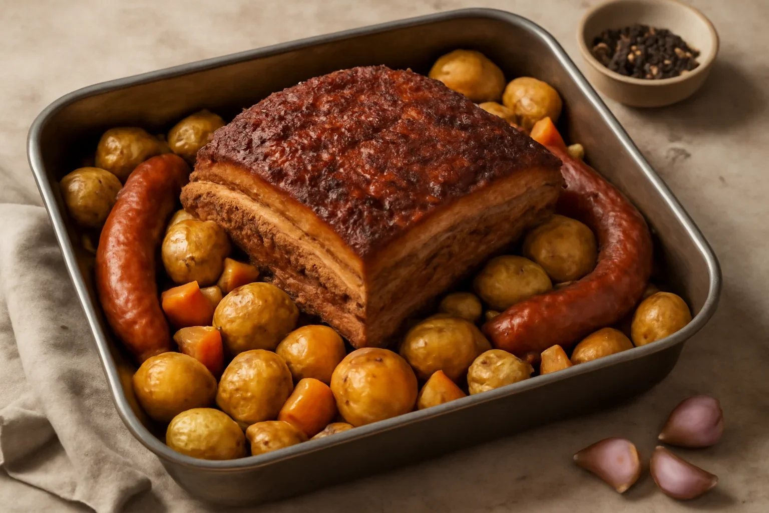 Friptura de porc gatita lent in bere