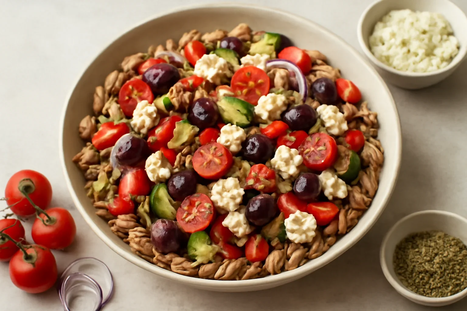 Salata greceasca cu paste