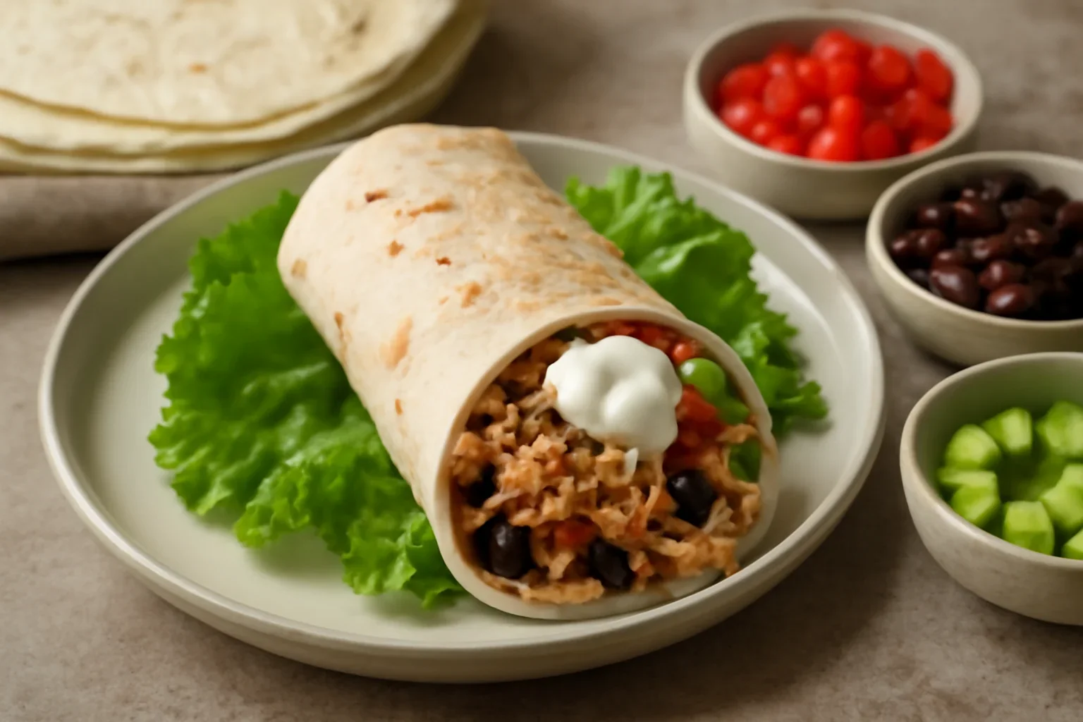 Burrito cu curcan la Crock-Pot