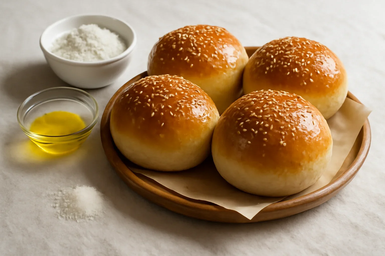 Chifle pentru burgeri – rețetă simplă cu rezultat perfect