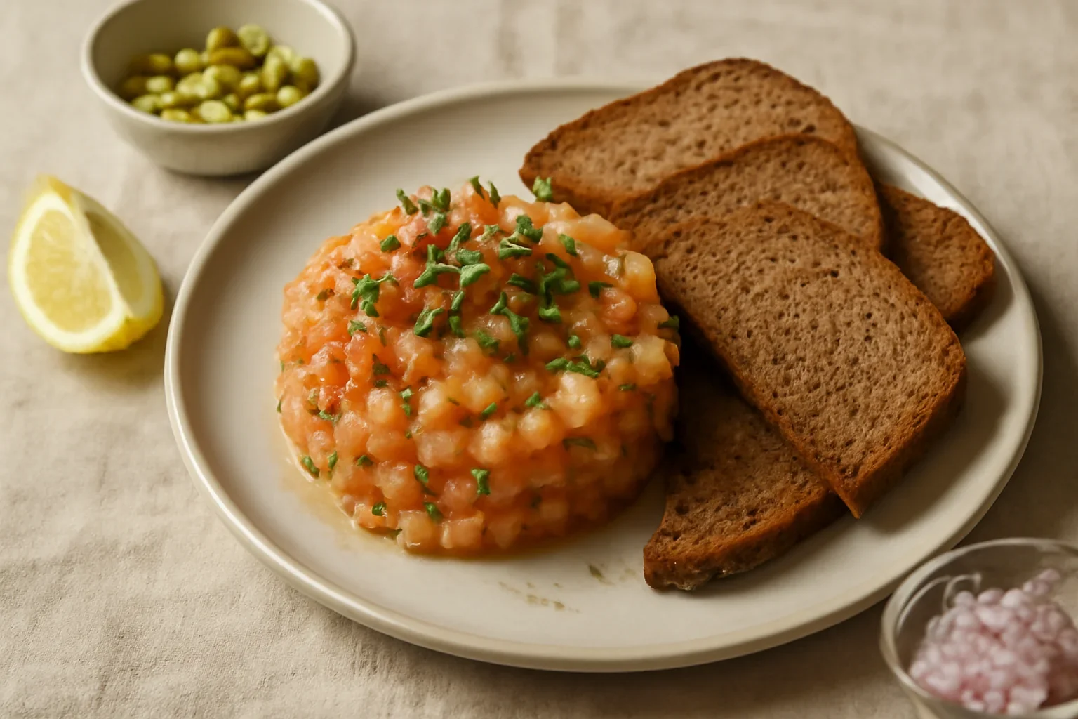 Tartare din păstrăv somonid