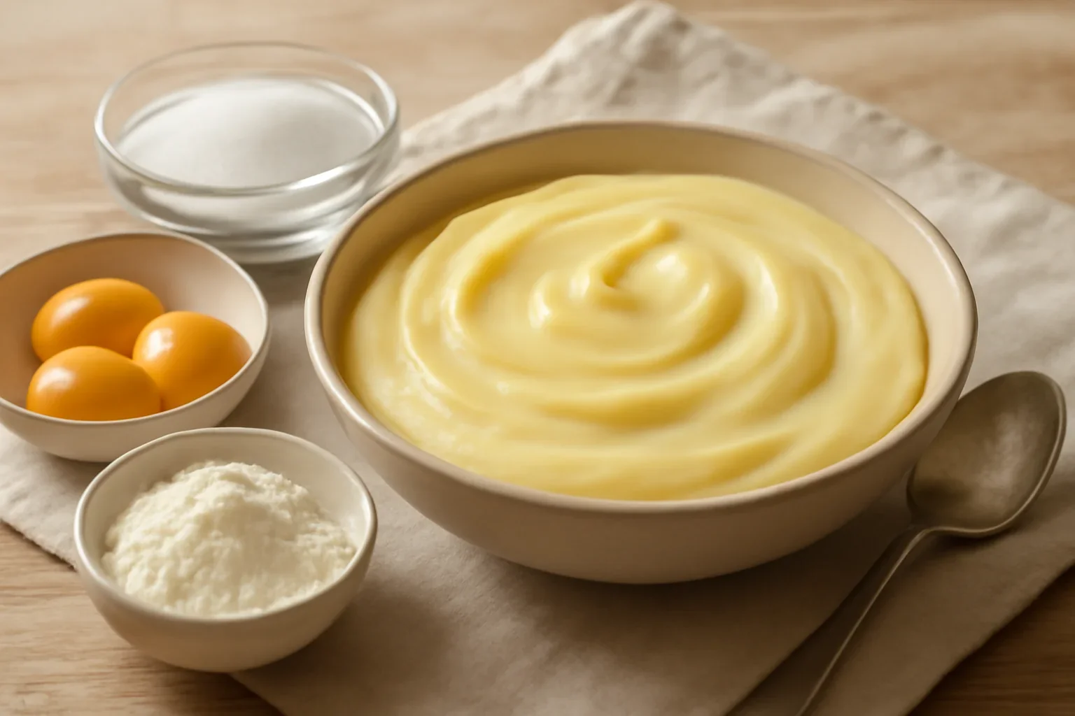 Crema de vanilie, crema pasticcera sau creme patissiere