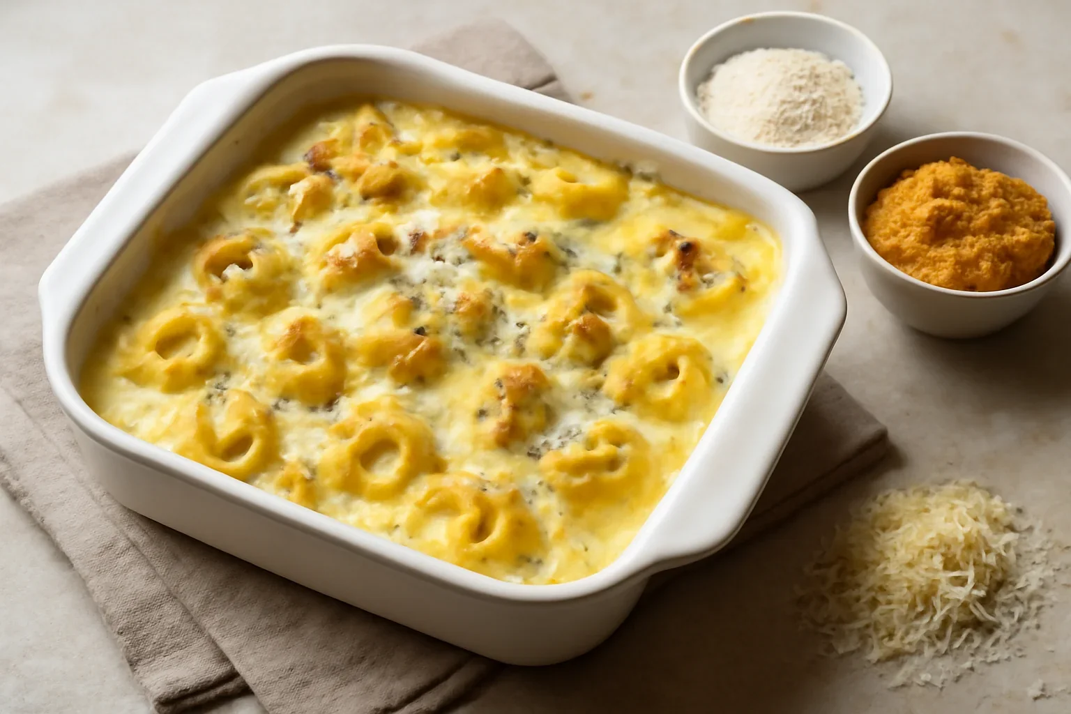 Tortellini cu dovleac și ricotta