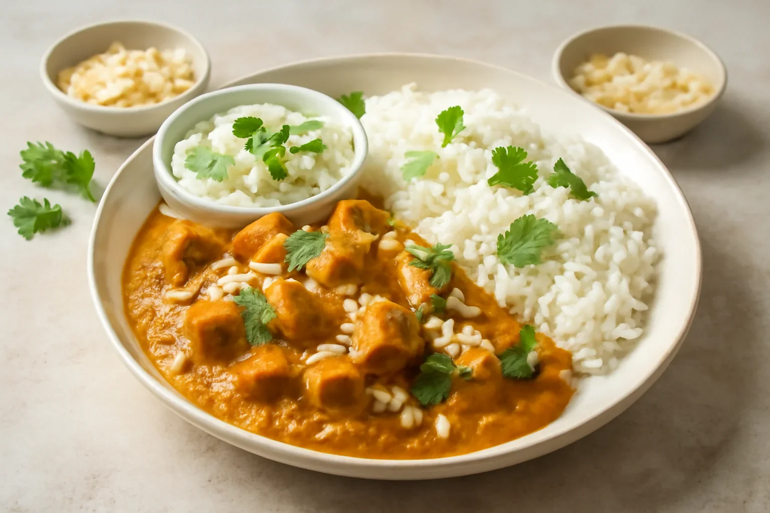 Festin indian – Tofu korma cu orez basmati