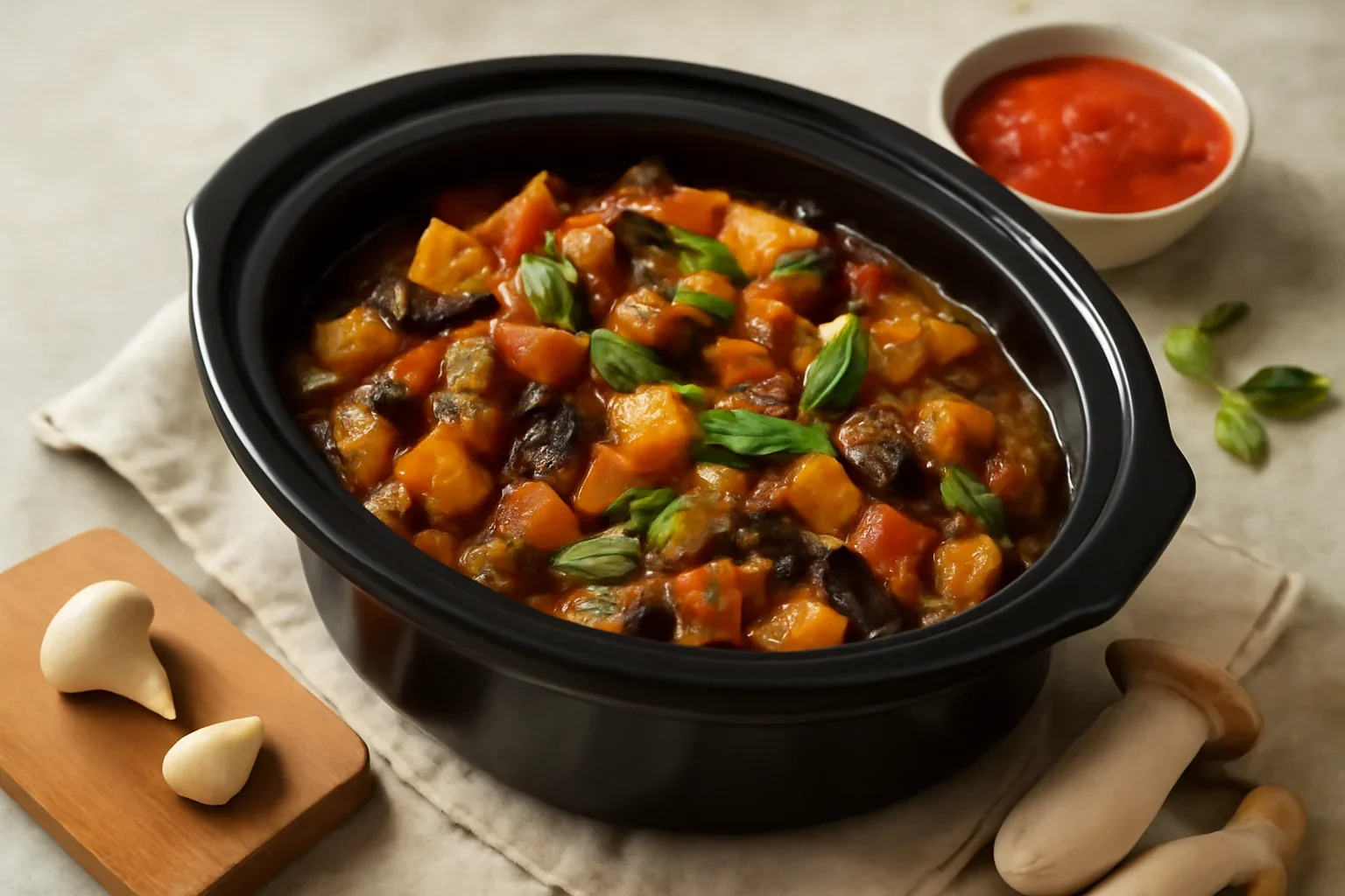 Ratatouille gătit în slow cooker – rețetă de post