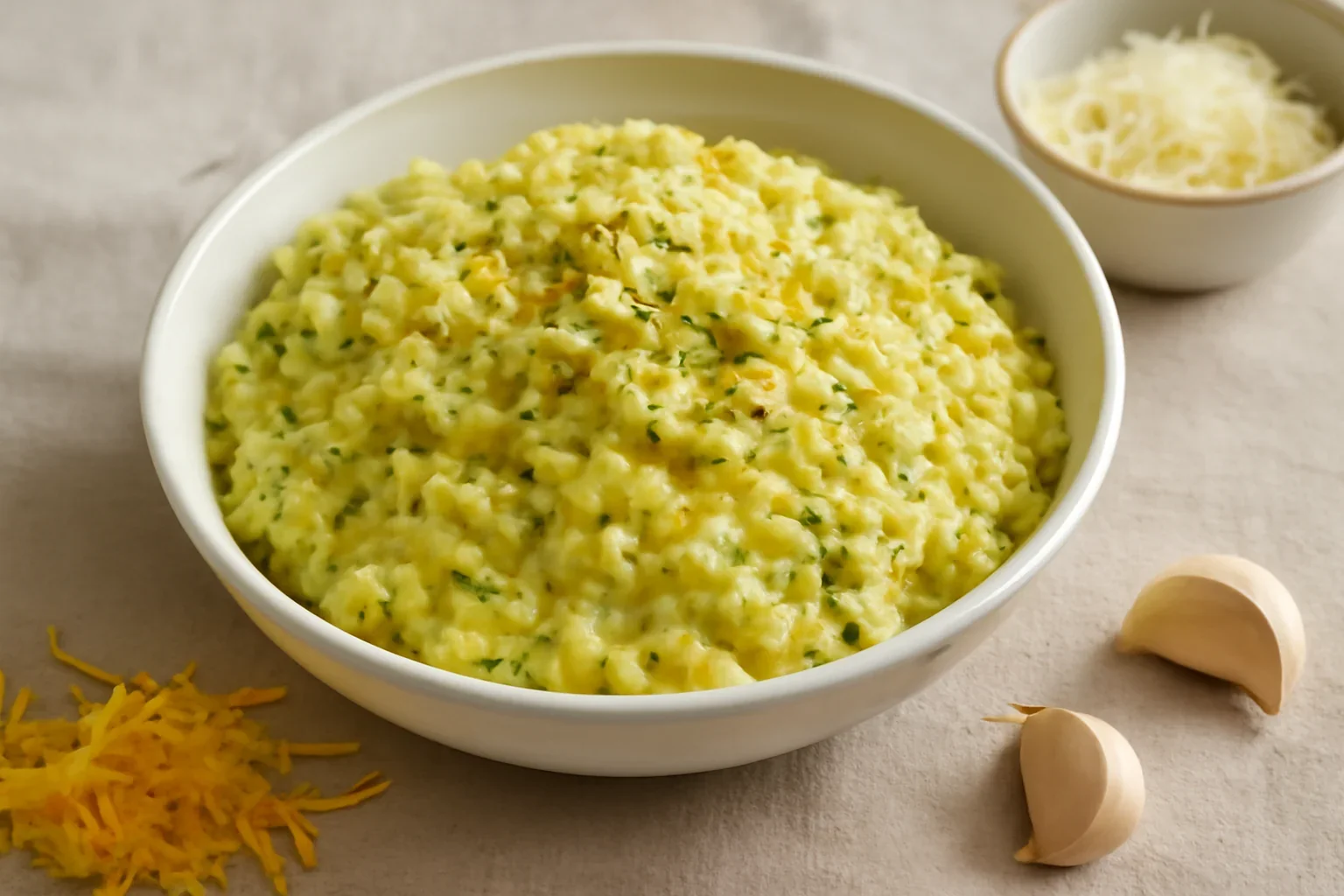 Orez cu zucchini si Cheddar
