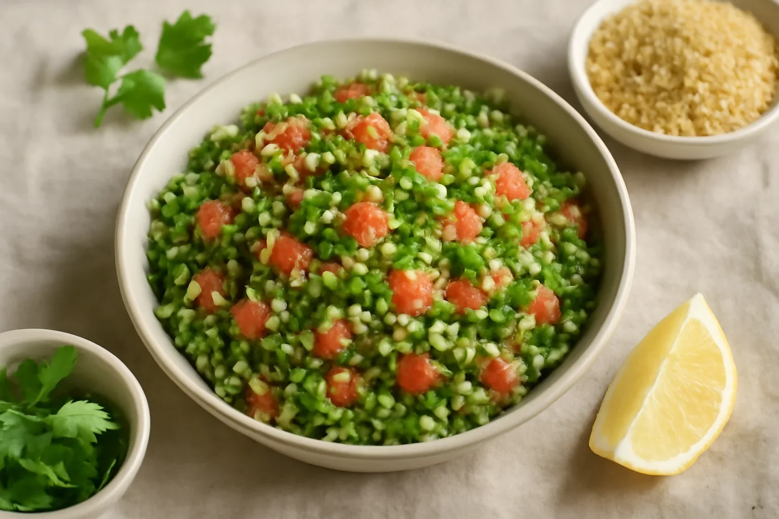 Salată de bulgur din Orientul Mijlociu