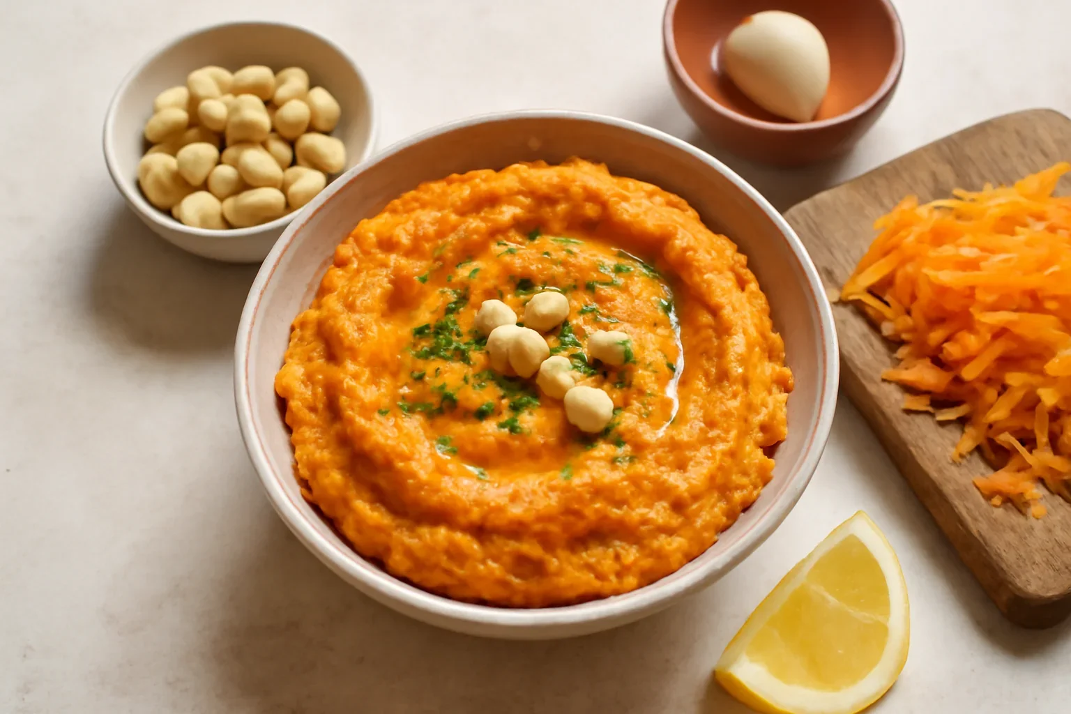 Hummus de morcovi