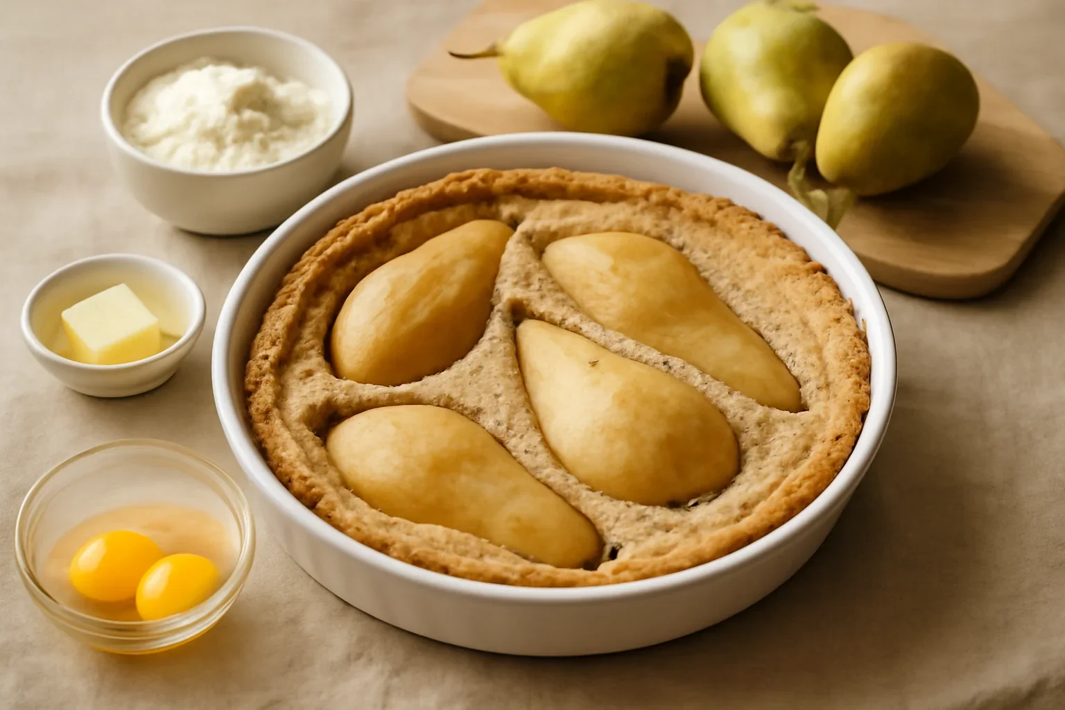 Prăjitură cu pere