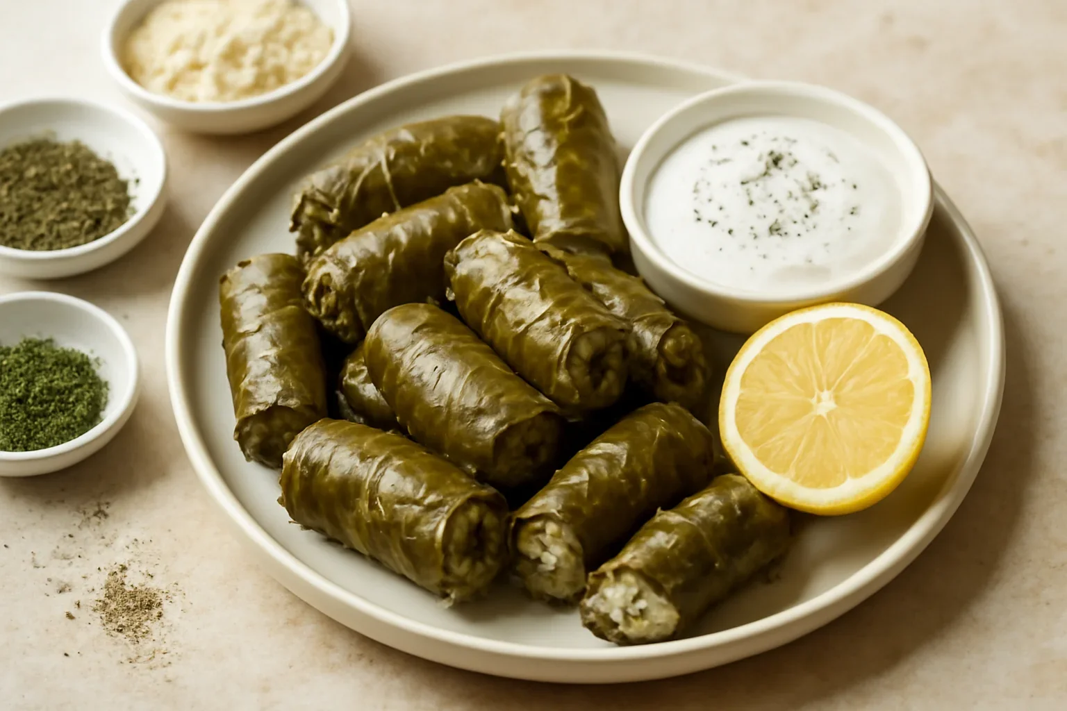 Sărmăluțe cu orez sau dolmades