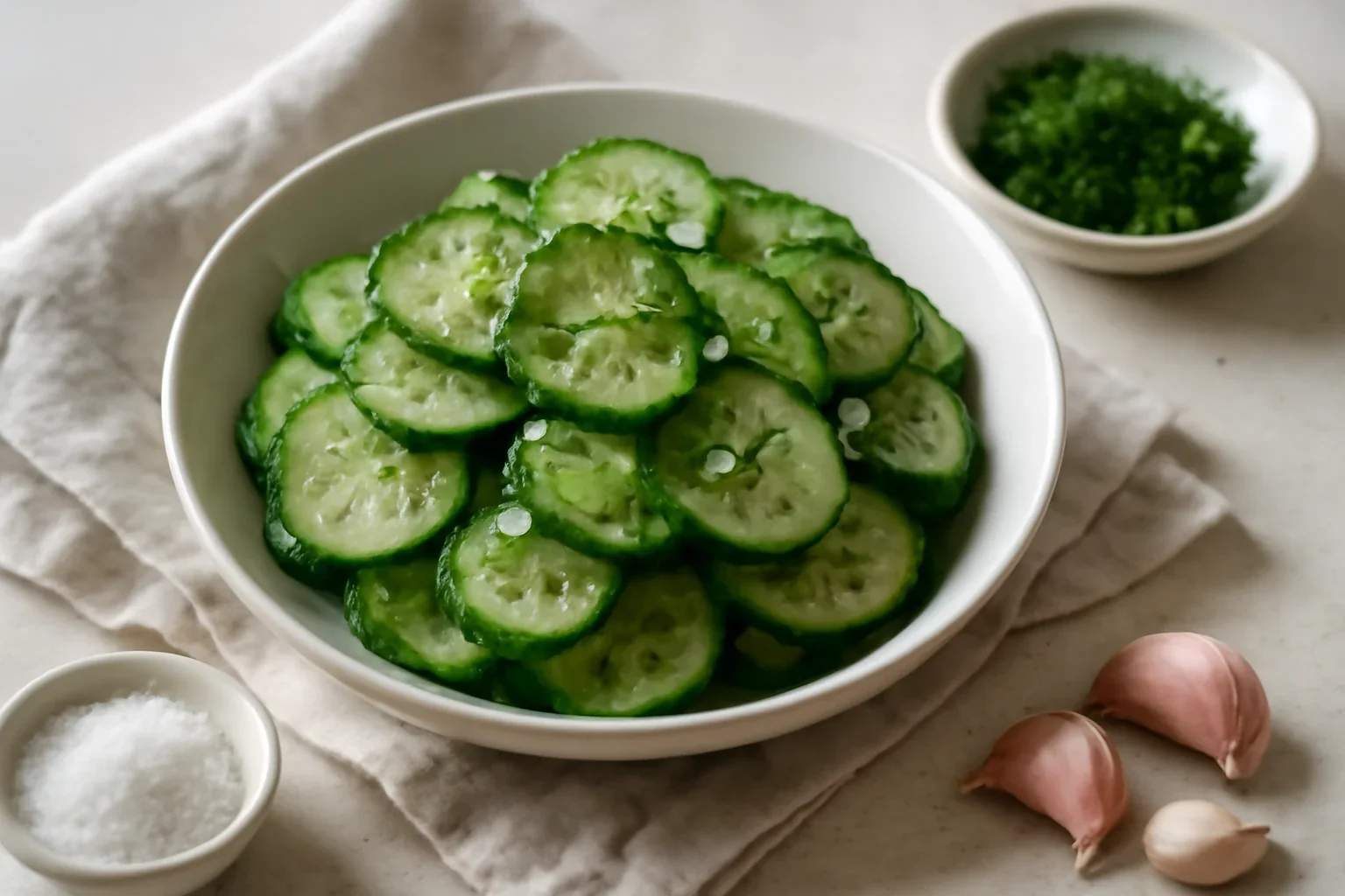 Salata de castraveti cu usturoi si marar, reteta ardeleneasca