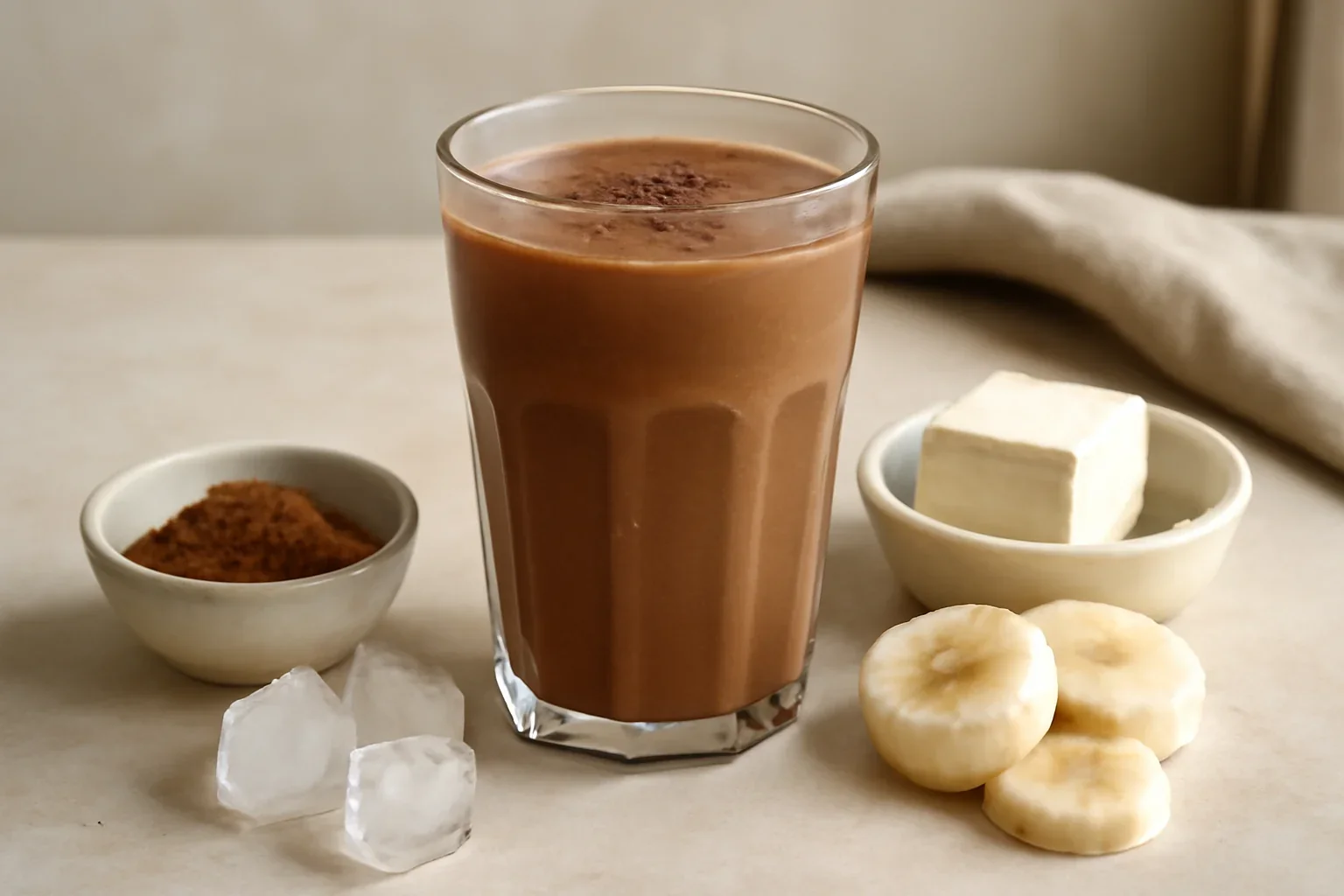 Cocktail de ciocolată cu tofu