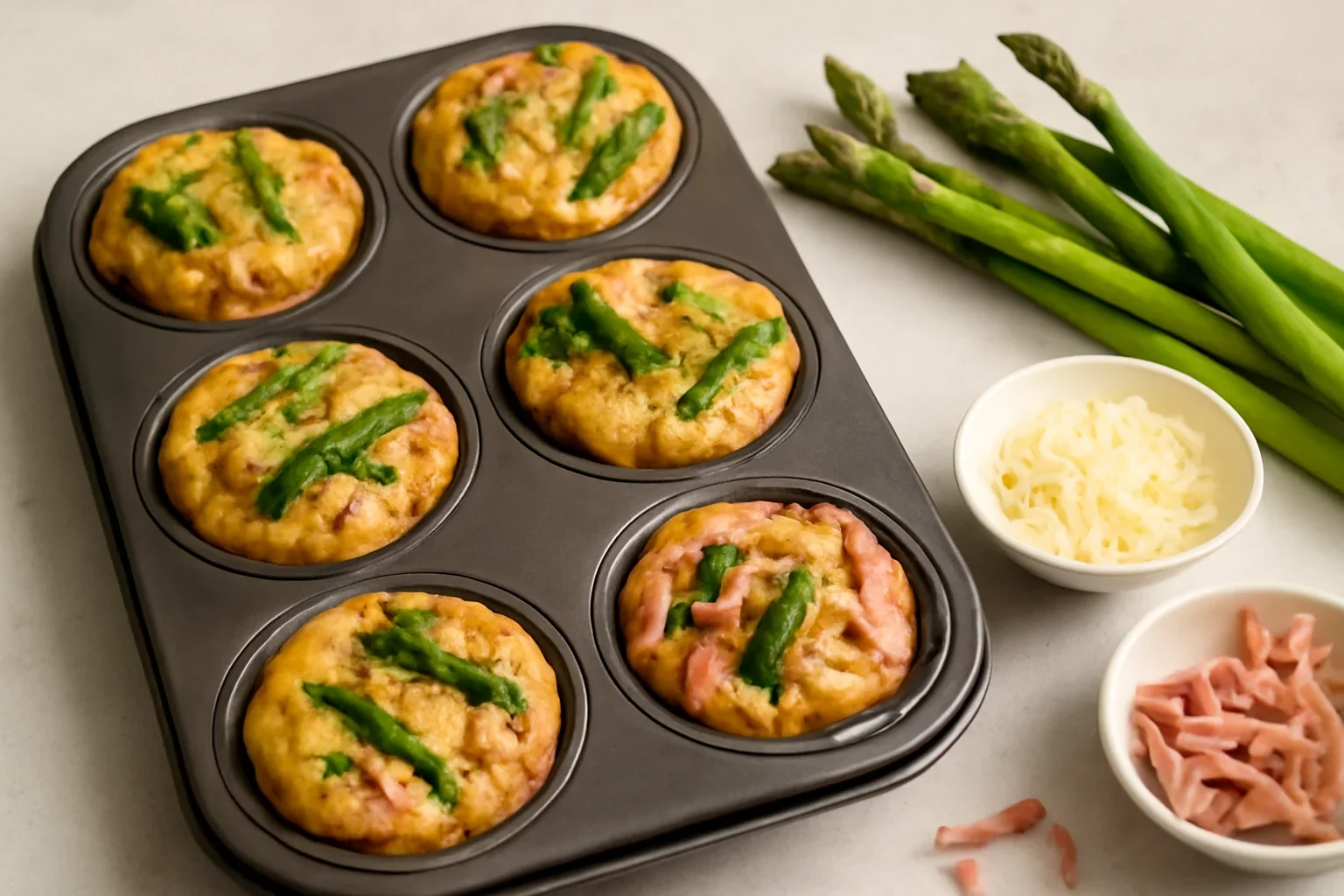 Muffins cu sparanghel