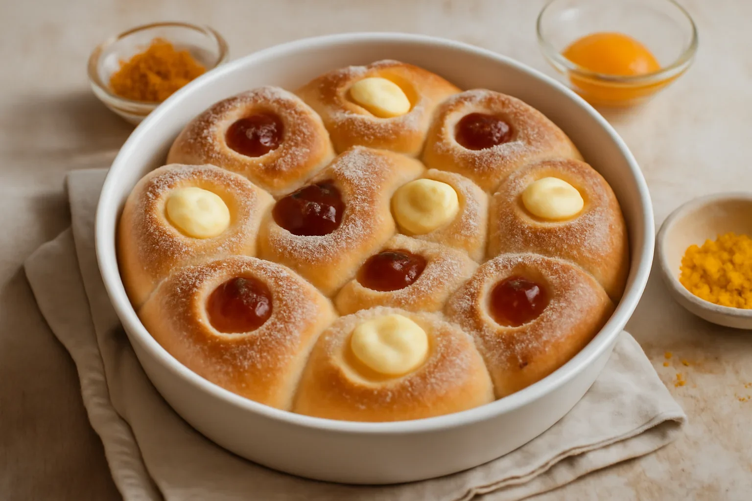 Danubiu dulce, reteta de briose austriece moi si pufoase