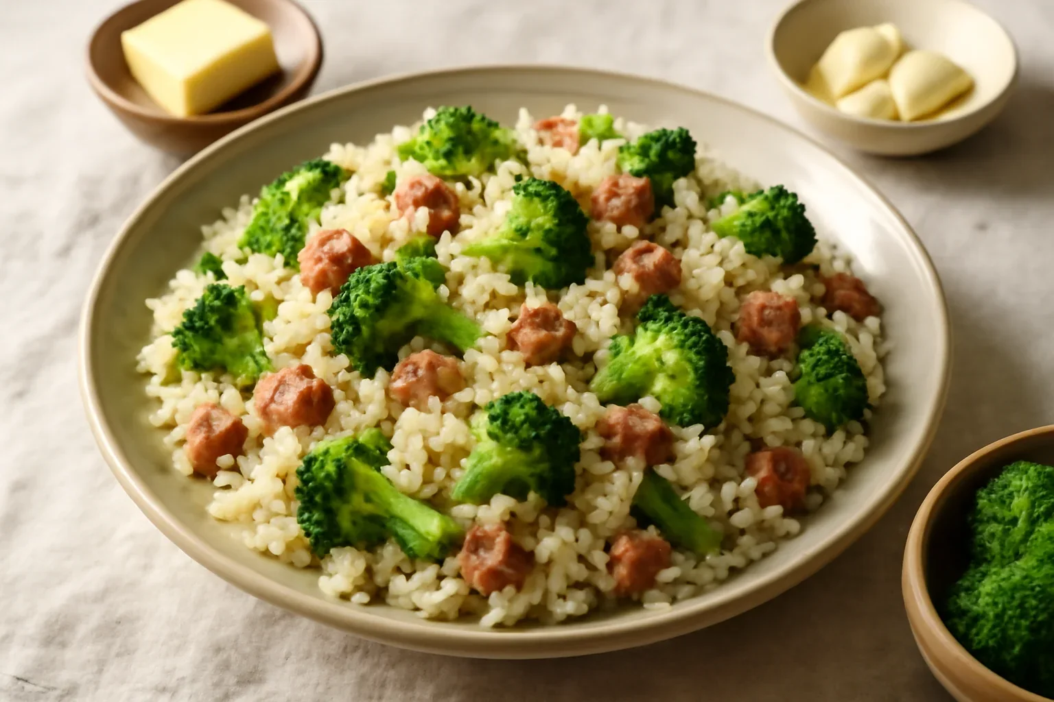 Orez cu broccoli si kaizer