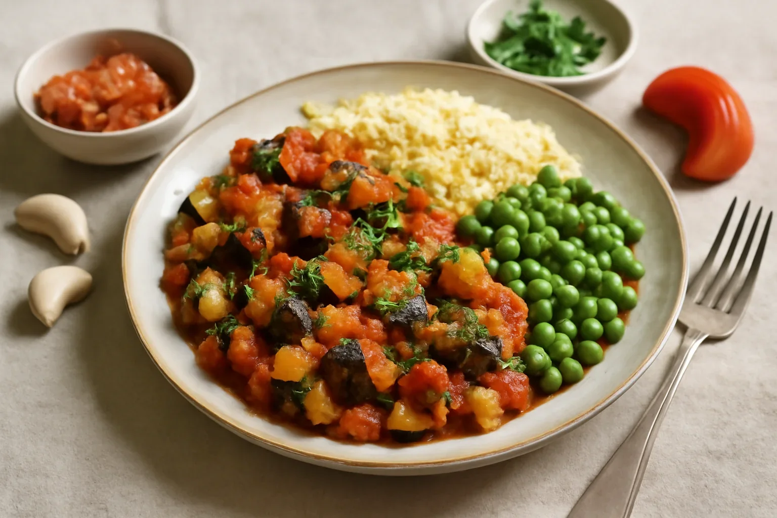 Ratatouille cu cous-cous