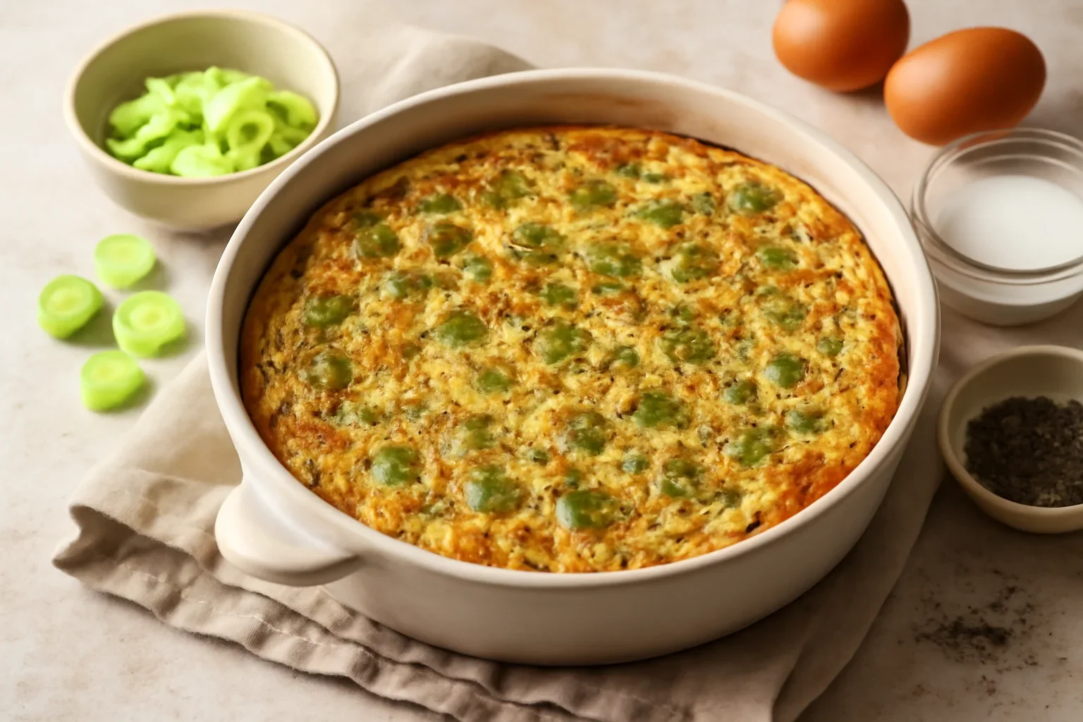 Frittata cu praz
