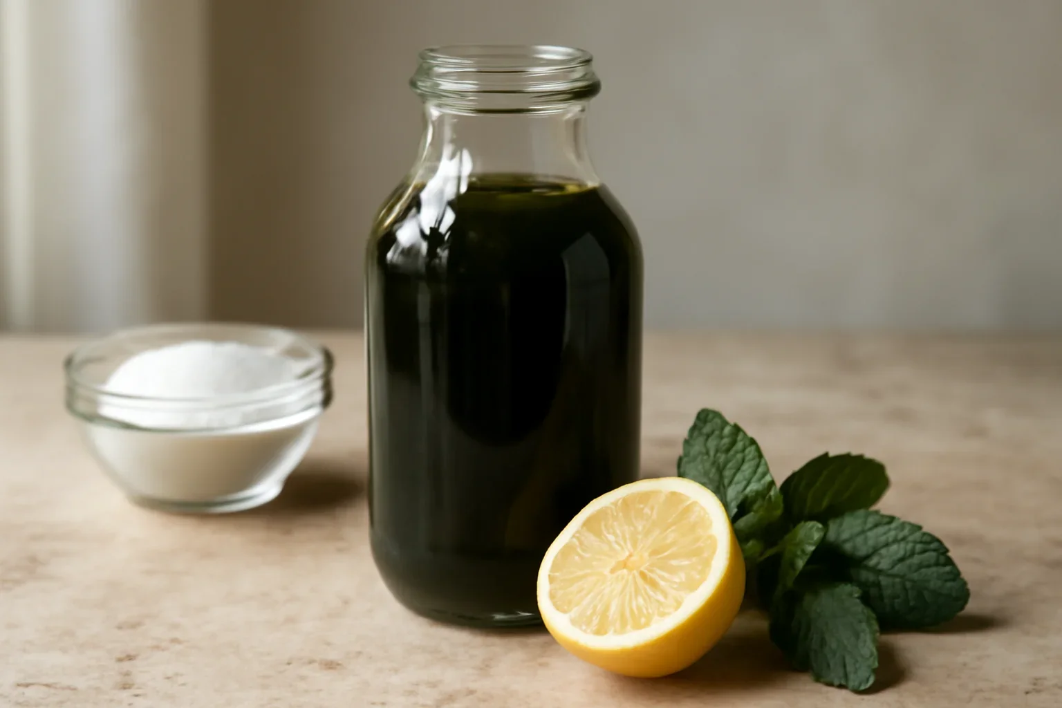 Sirop de menta verde perfect pentru limonade