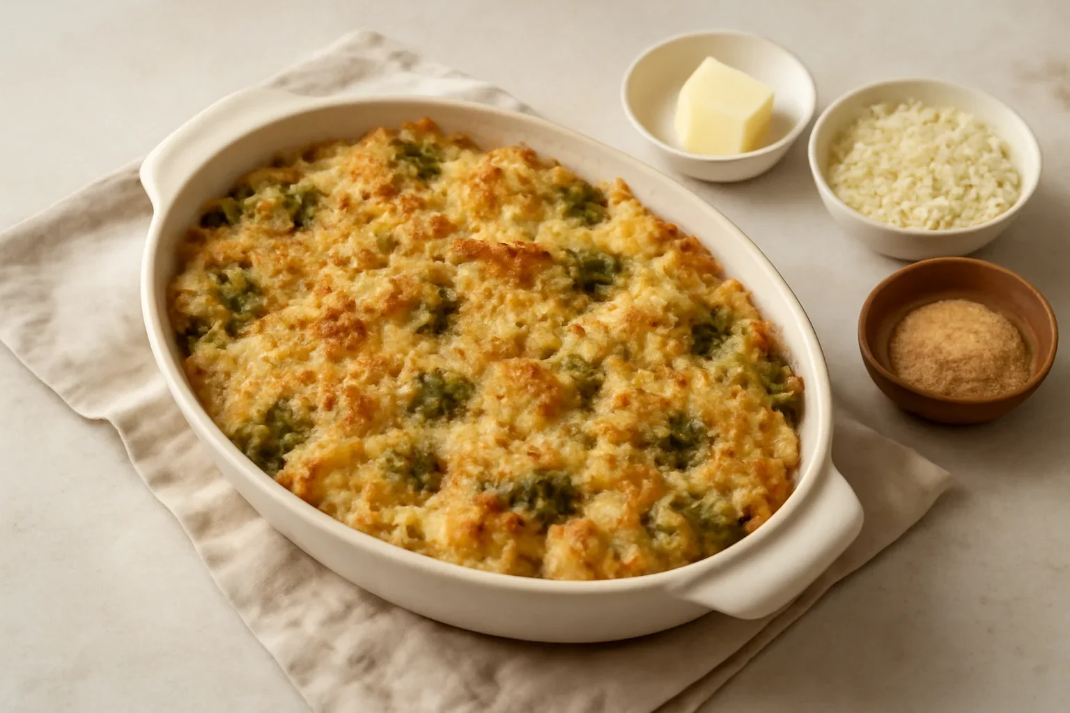 Varza de bruxelles si conopida la cuptor (gratin)