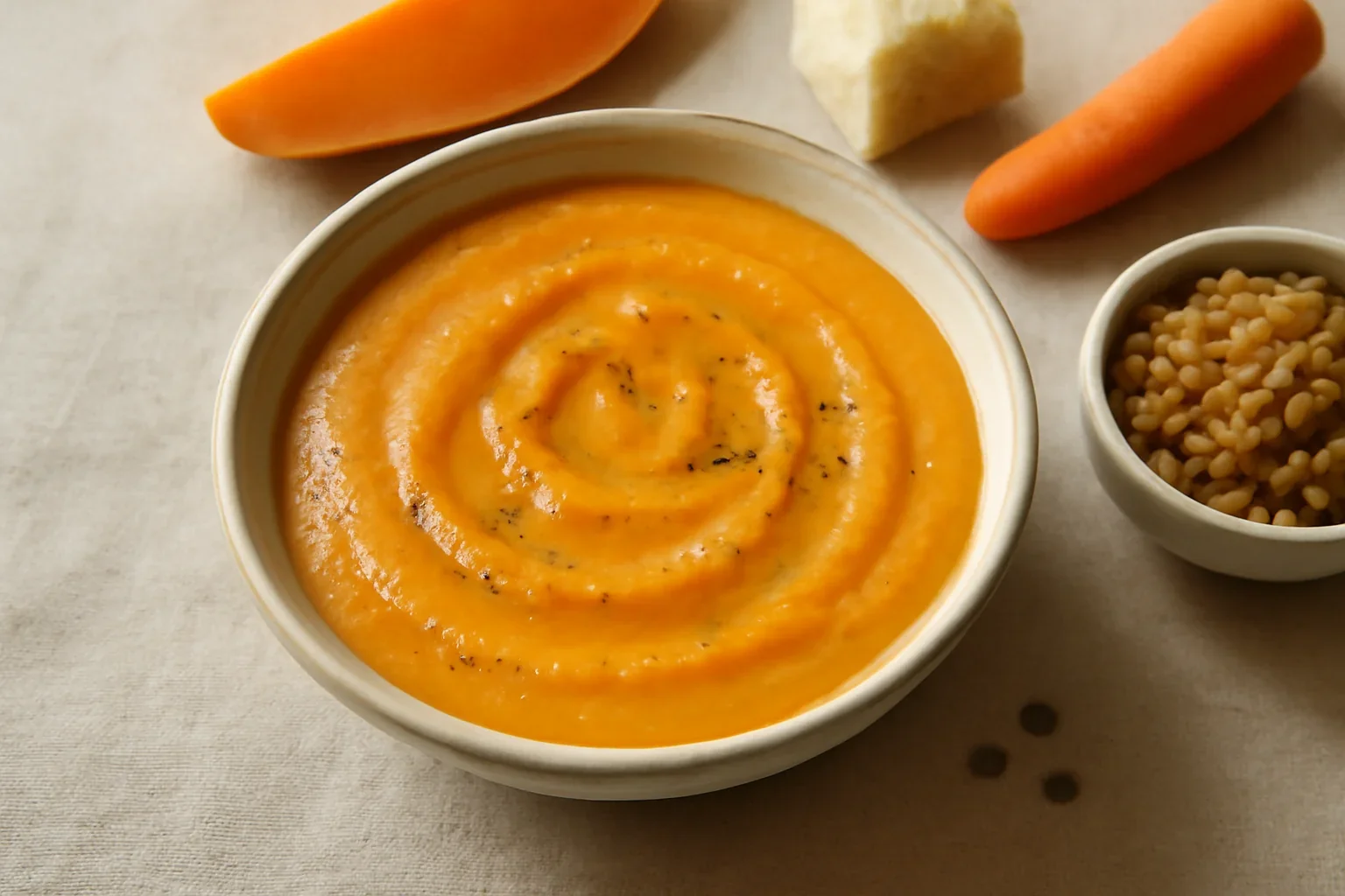 Supa crema de cartofi dulci si linte