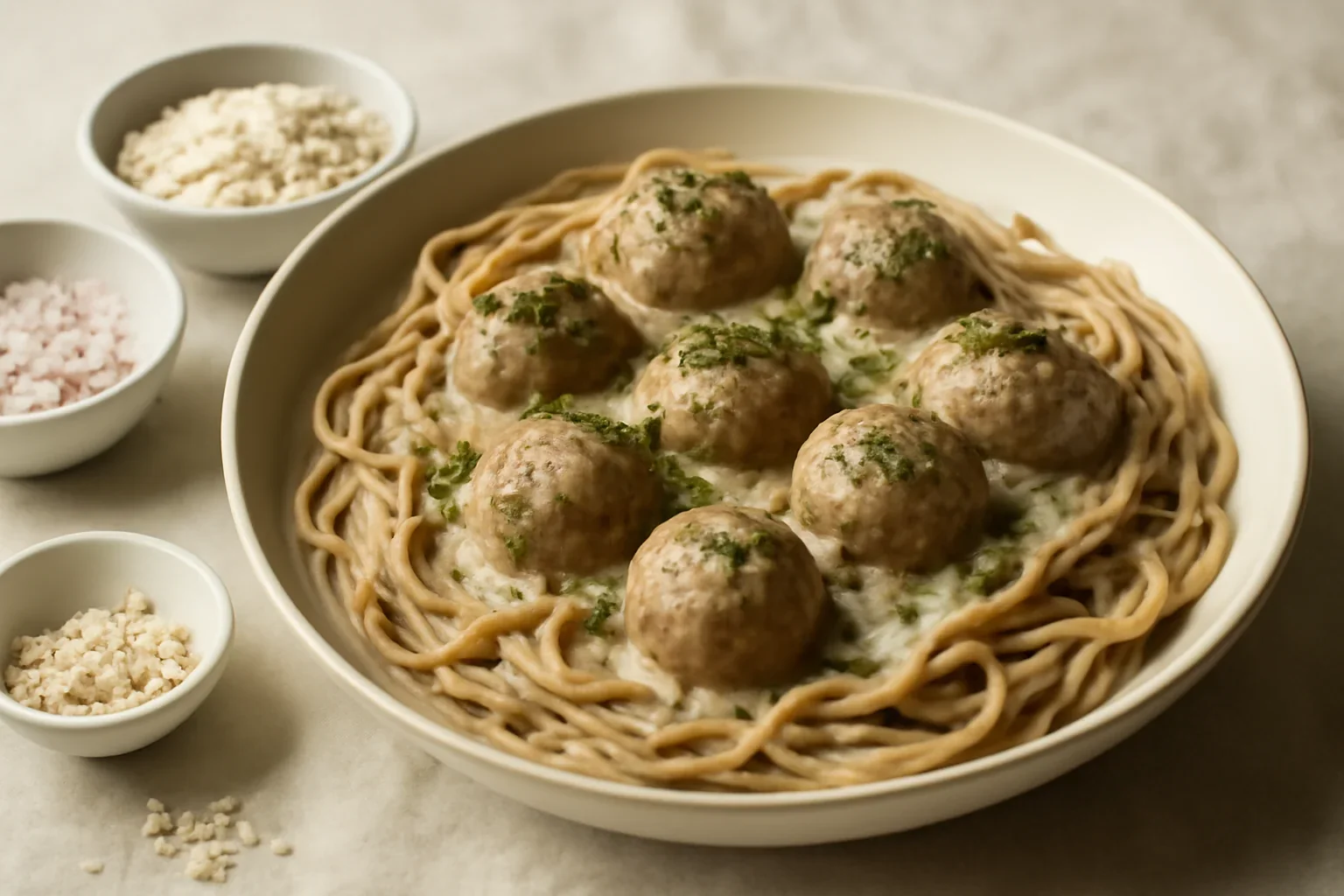 Chifteluțe cu spaghete
