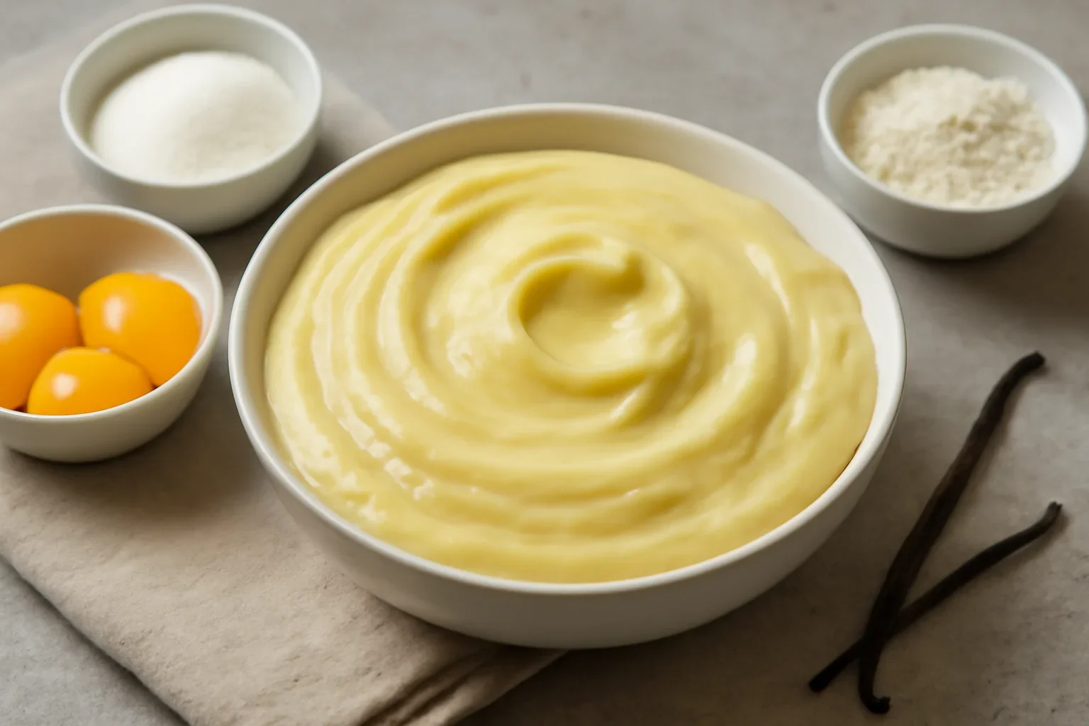 Crema de vanilie pentru prajituri, torturi – crema de patiserie, crema fiarta cu lapte și oua – rețeta VIDEO