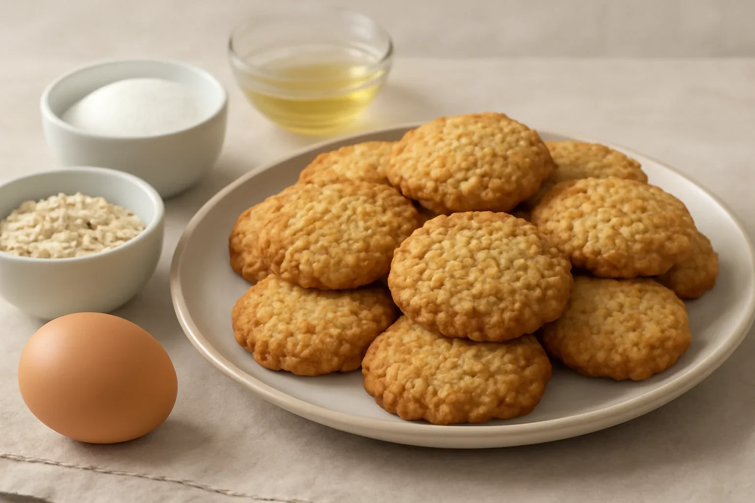 Biscuiti din fulgi de ovaz
