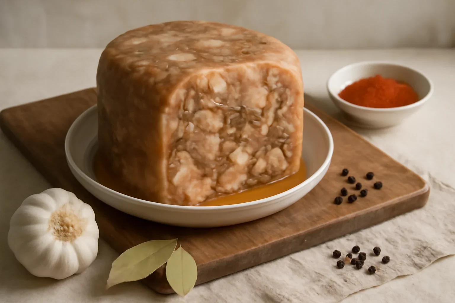 Ciolan de porc presat – rețetă de mezel de casă 100% natural