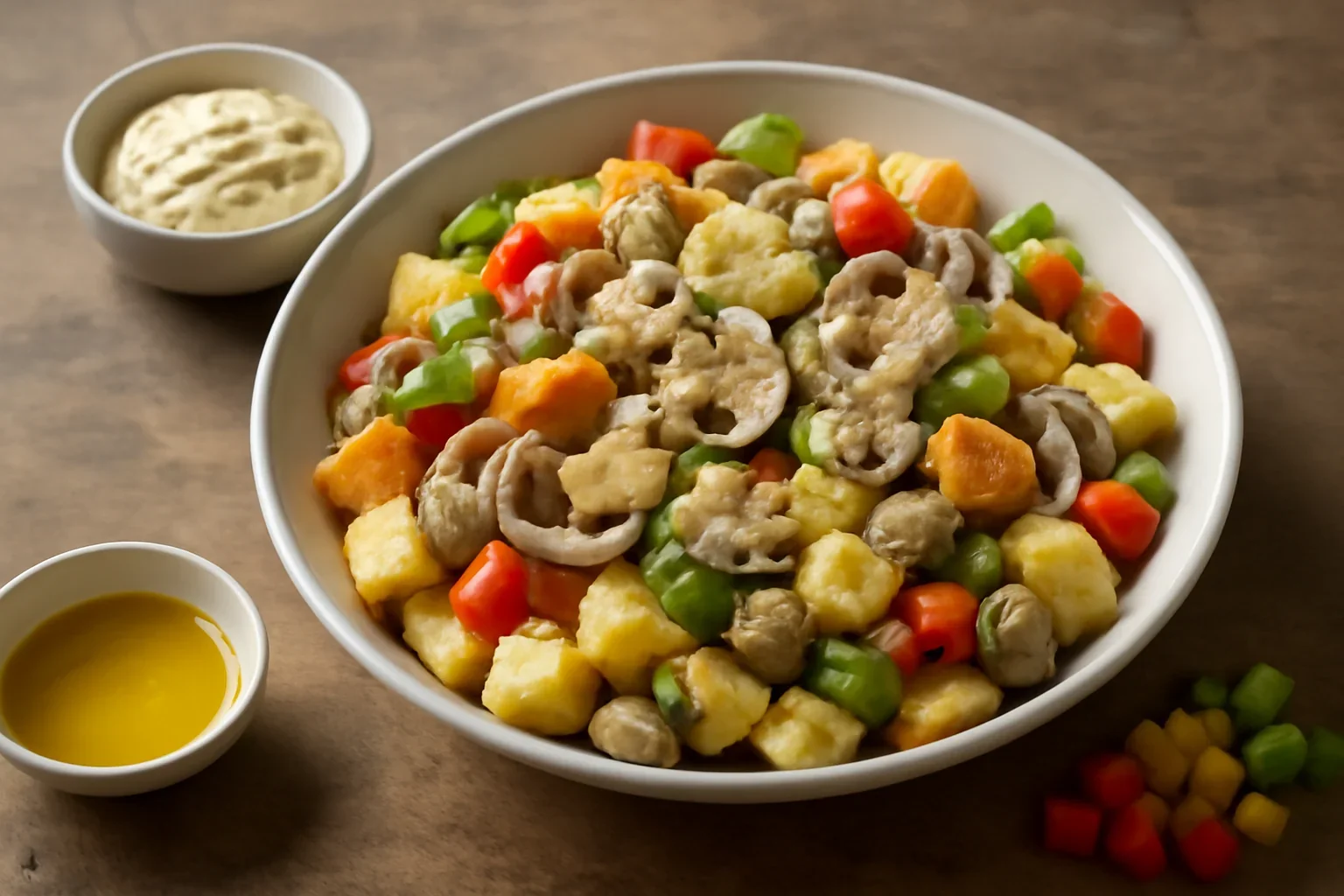 Salata de cartofi cu ciuperci