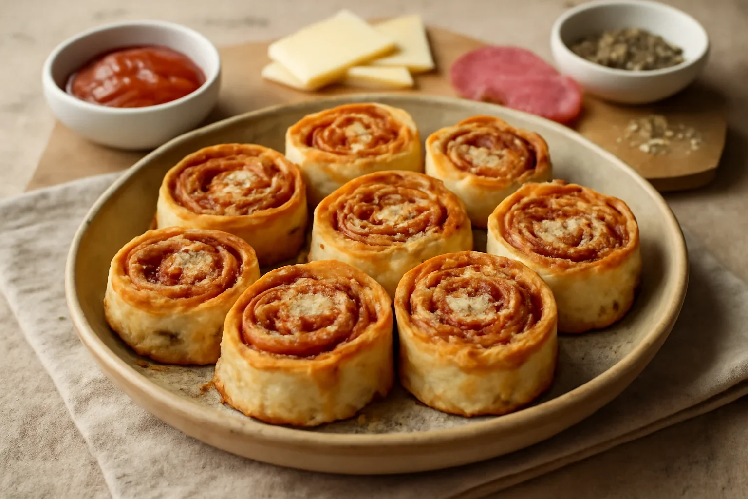 Pizza rolls din lipie