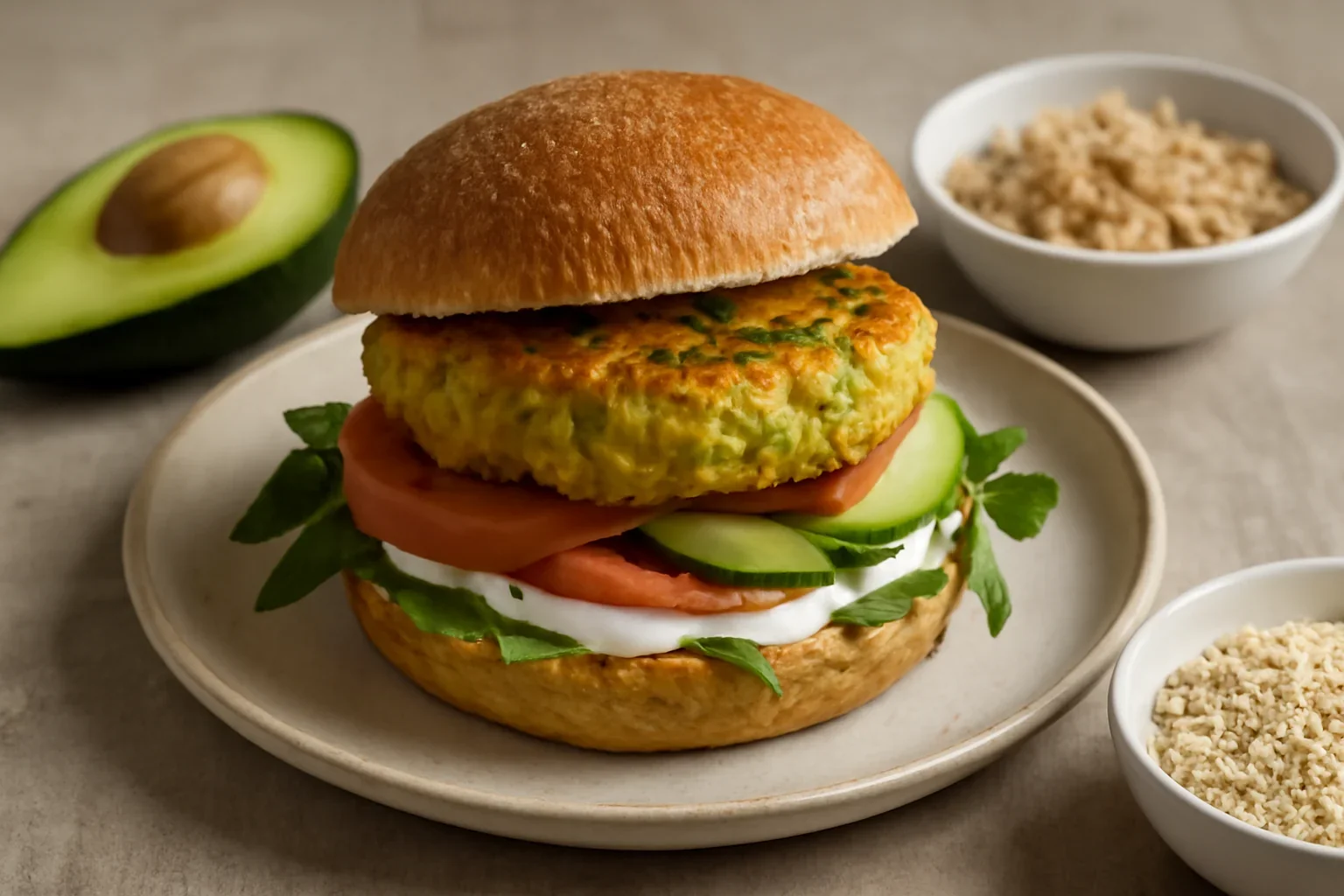 Hamburger cu ton